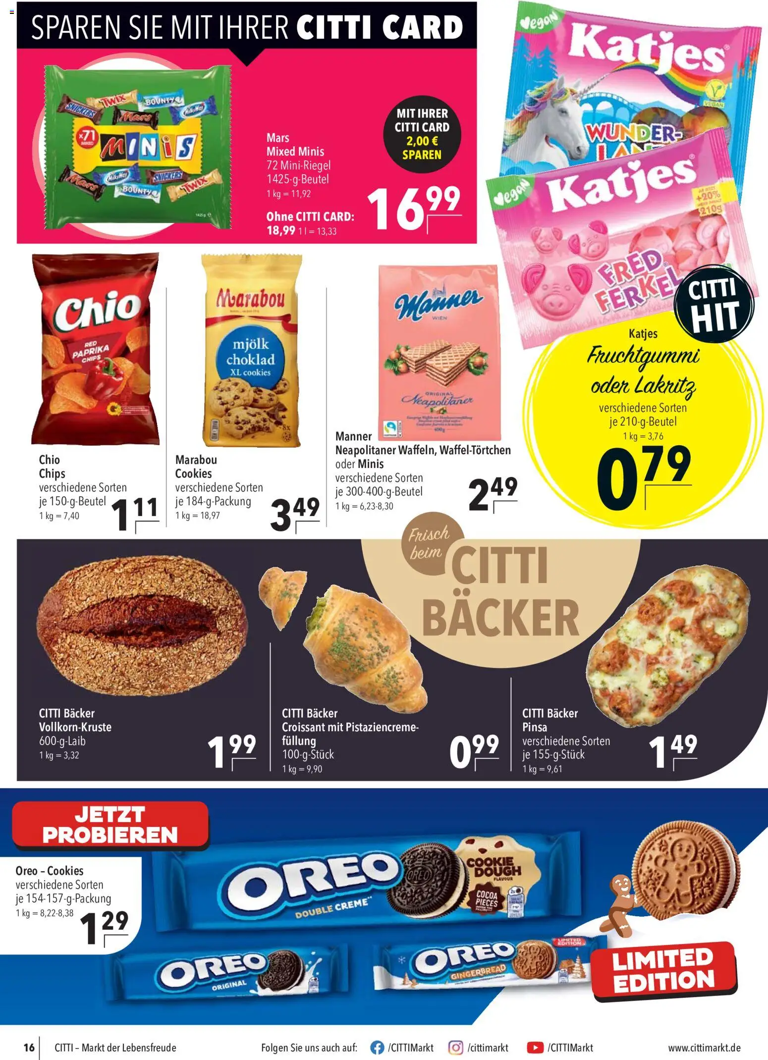 CITTI Markt Prospekt – gültig ab 23.09.2026 | Seite: 18 | Produkte: Katjes, Snickers, Creme, Mars