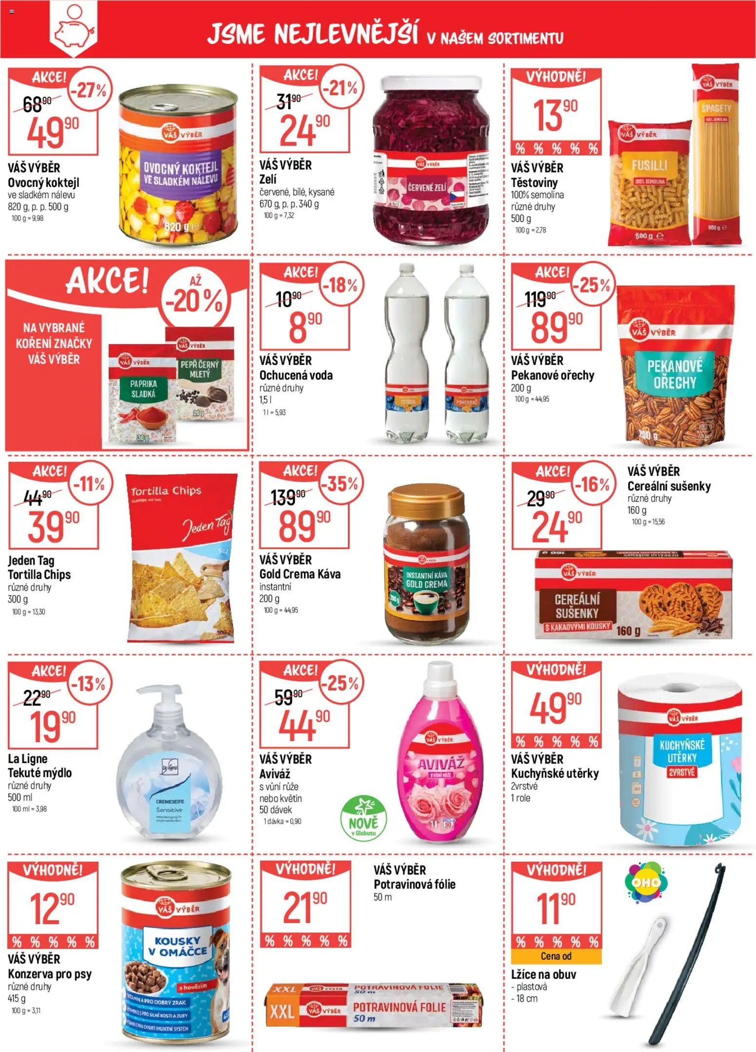 Globus leták od 15.04.2026 | Strana: 4 | Produkty: Kuchyňské utěrky, Zelí, Špagety, Semolina