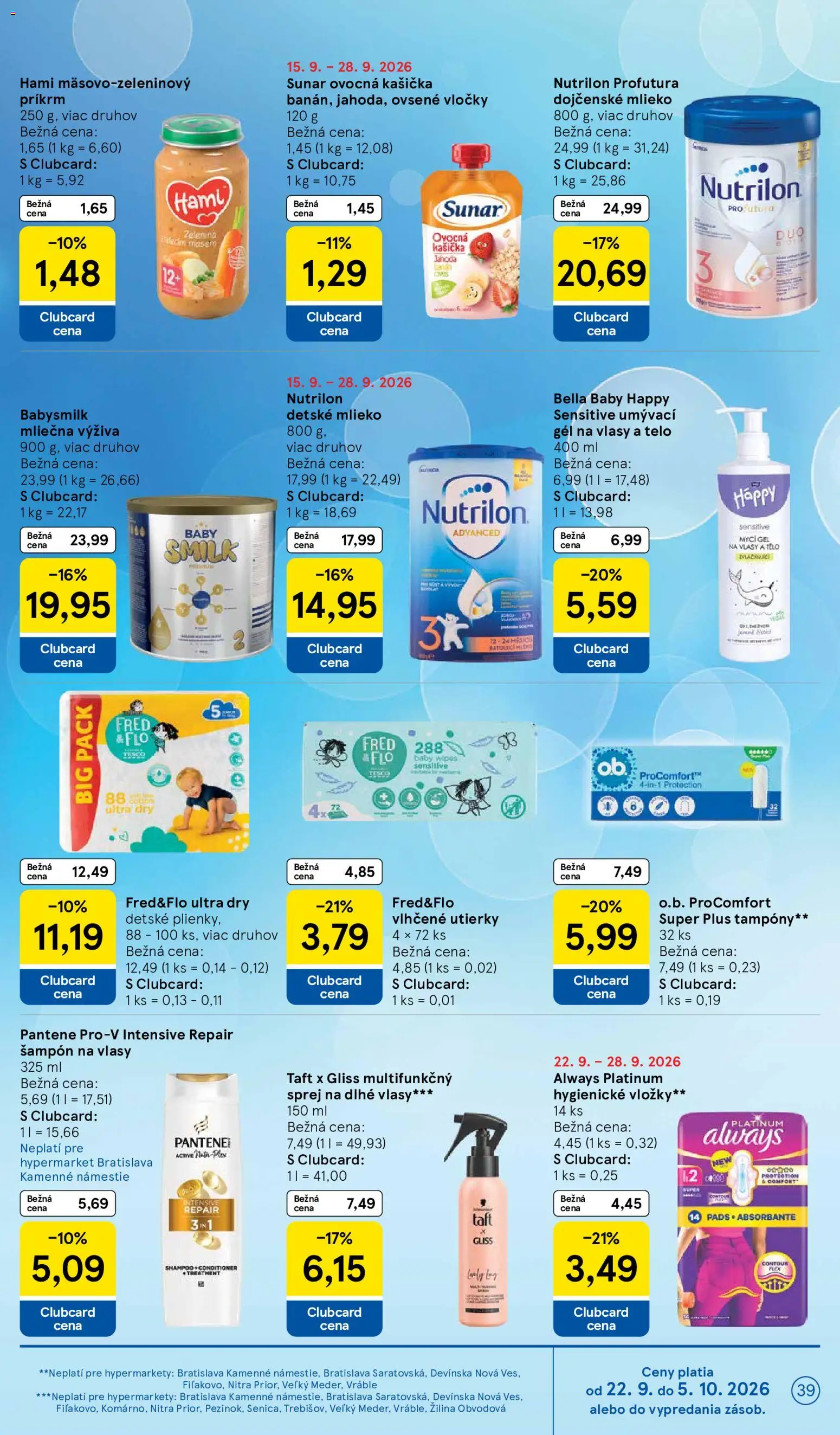 Nové Tesco akcie – leták je platný od 23.09.2026 | Strana: 39