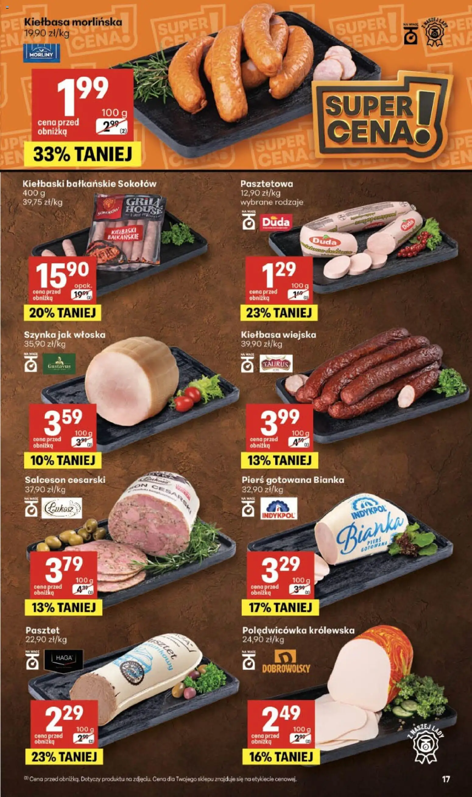 Delikatesy Centrum gazetka od 30.07.2026 | Strona: 17 | Produkty: Kiełbasa, Grill, Kiełbaski, Szynka