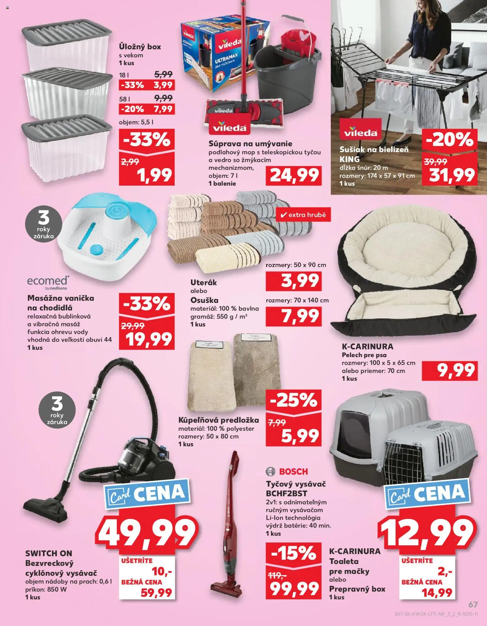 Nové Kaufland akcie – leták je platný od 11.06.2026 | Strana: 67 | Produkty: Bosch, Tyčový vysávač, Vysávač