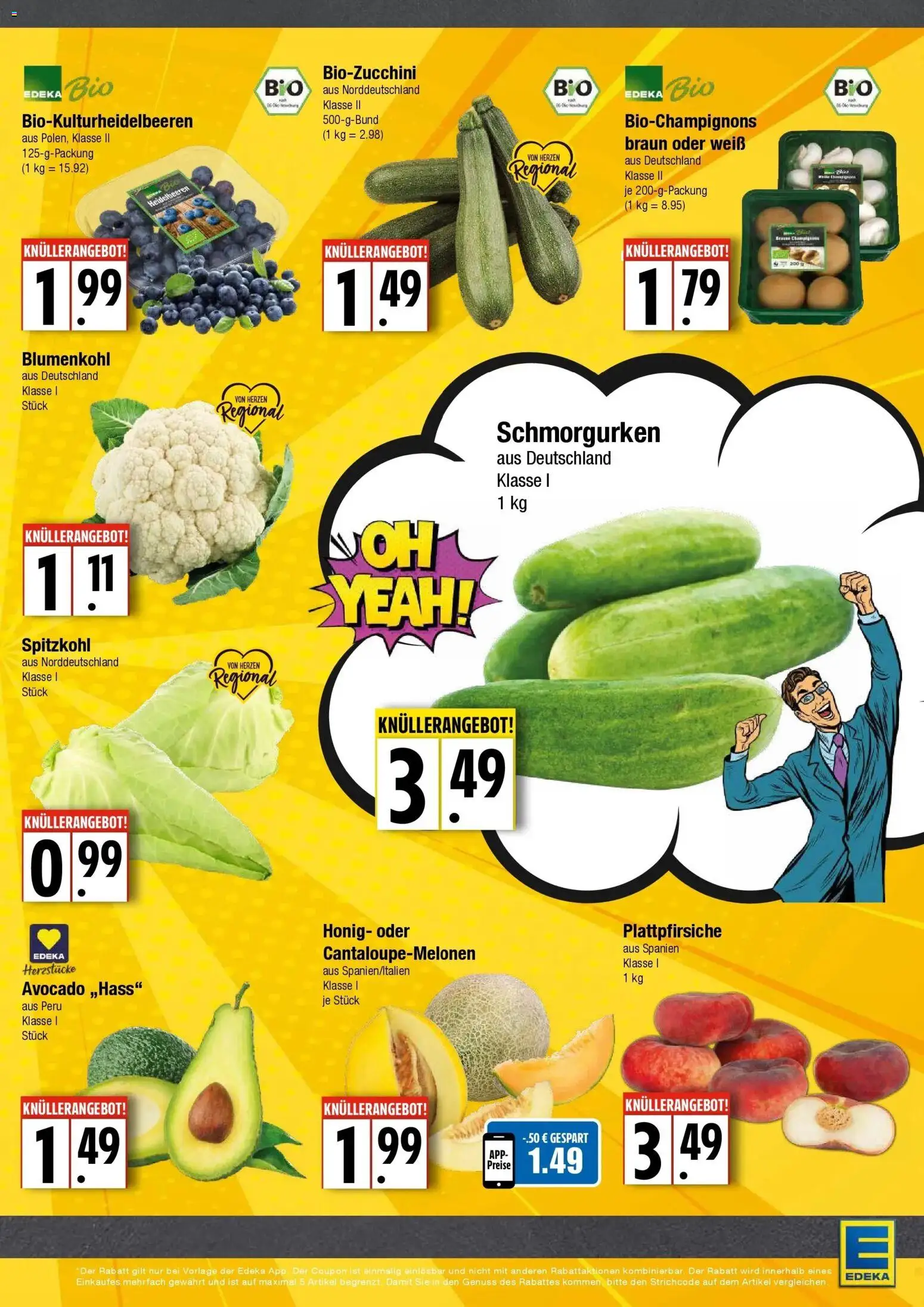 Edeka Prospekt Hamburg (ab 10.08.2026) » Angebote Online | Seite: 3 | Produkte: Heidelbeeren, Avocado, Blumenkohl