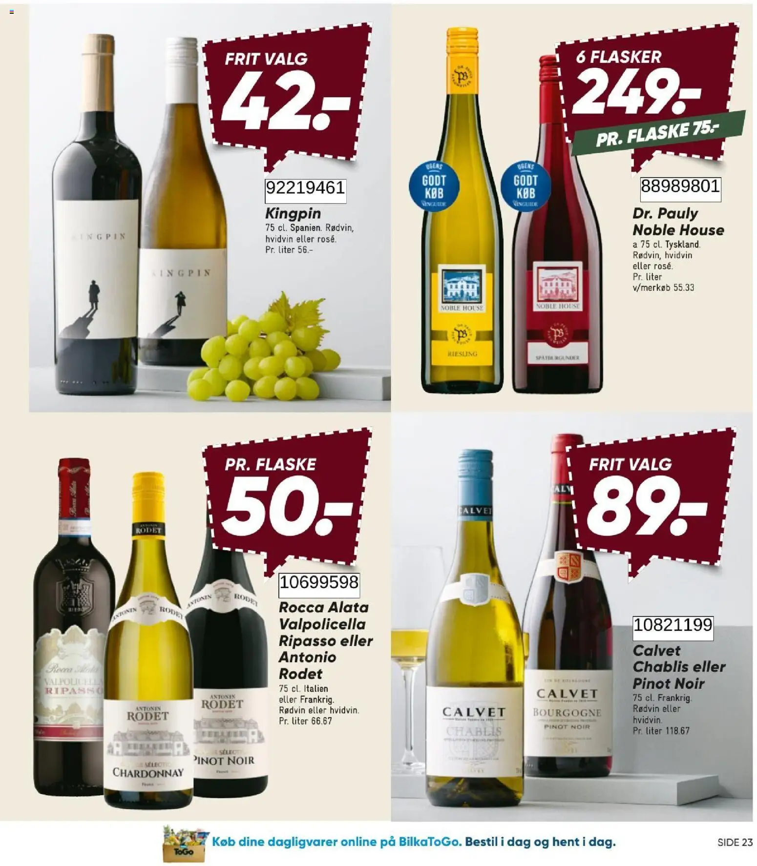 Bilka tilbudsavis – gyldig fra 21/08/2026 | Side: 27 | Produkter: Dagligvarer, Hvidvin, Rødvin