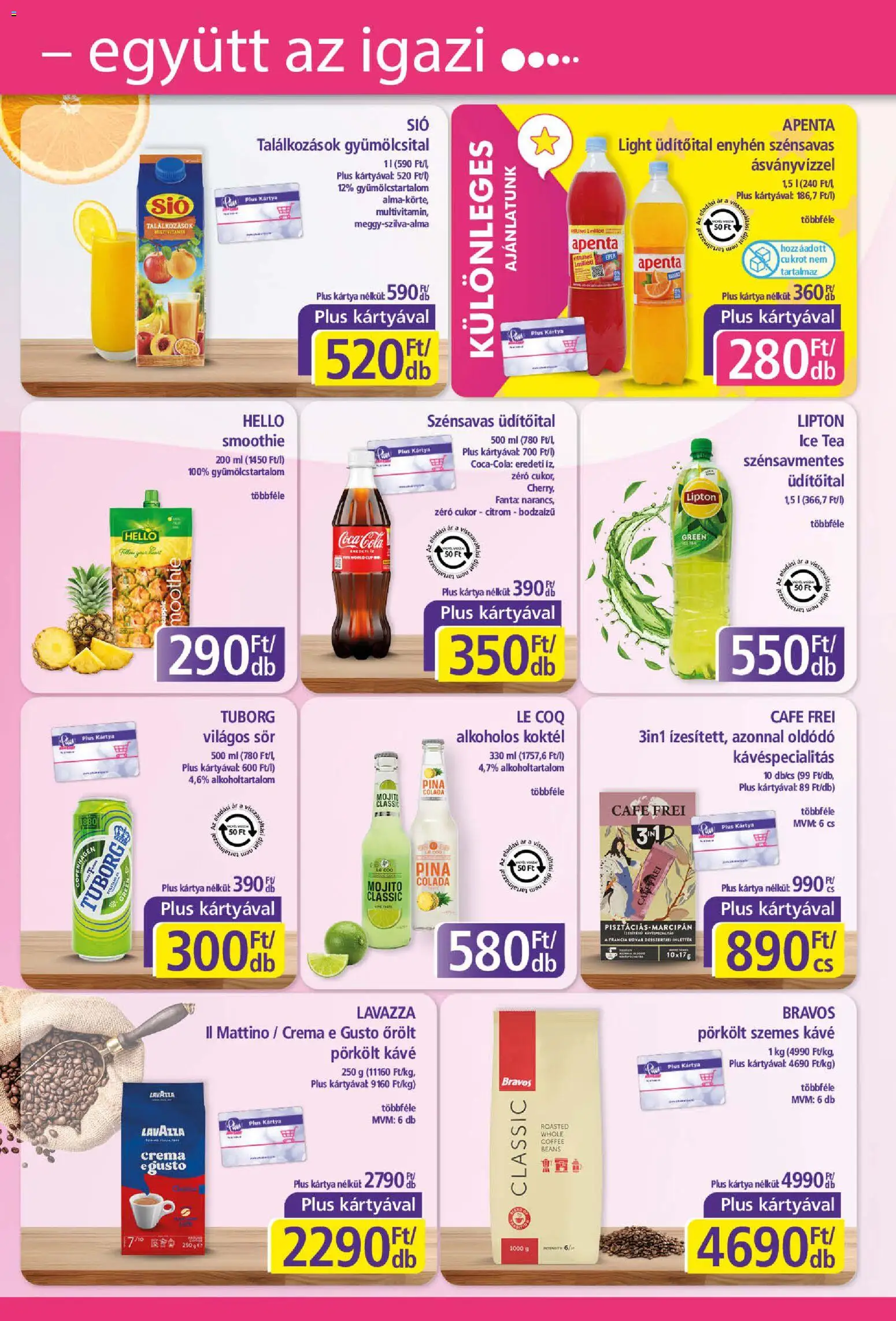 Plus Market akciós ujság - amely érvényes a következő dátumtól: 2026.07.16. | Oldal: 7 | Termékek: Tea, Smoothie, Só, Citrom