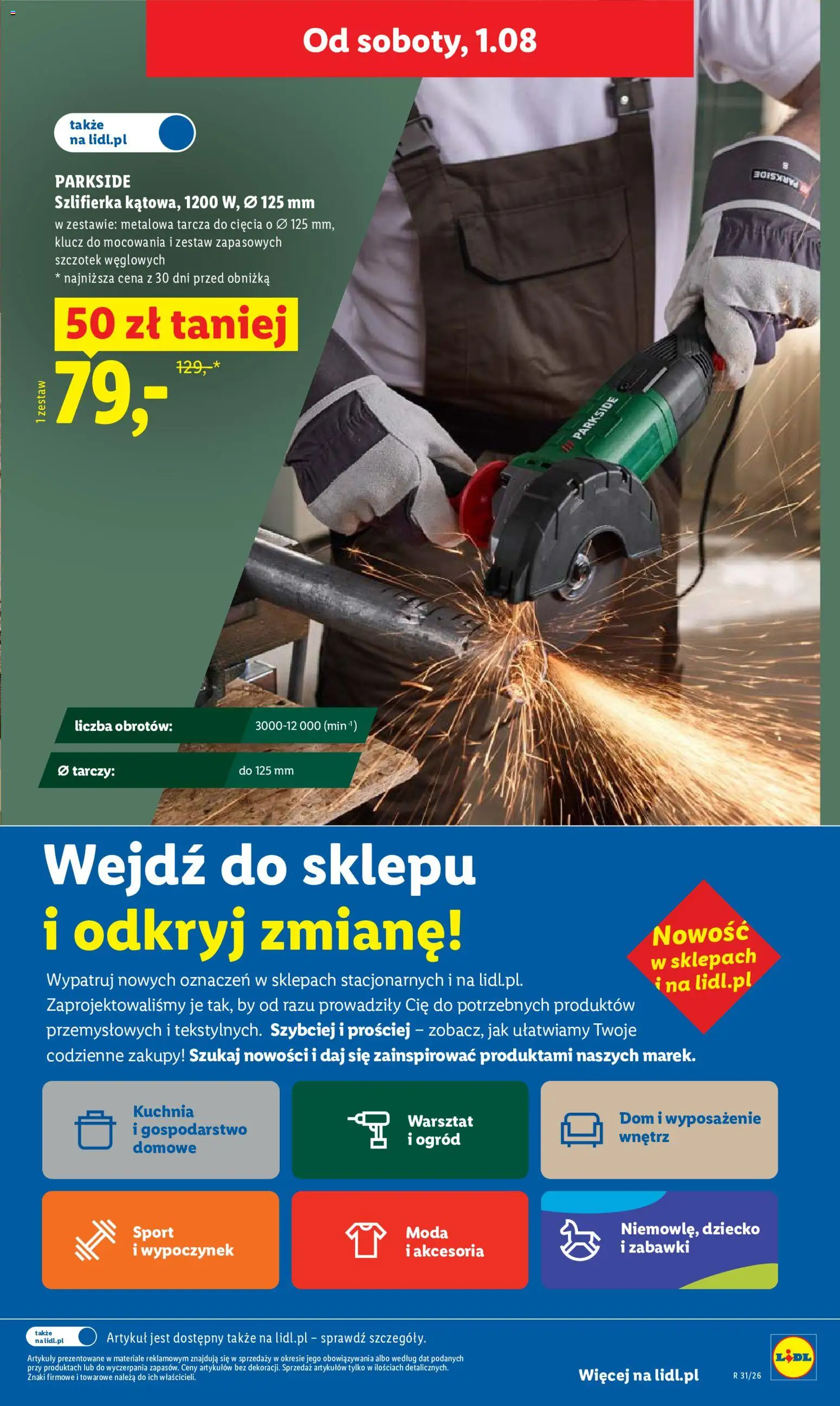 Lidl Polsko leták od 30.07.2026 | Strana: 43 | Produkty: Parkside
