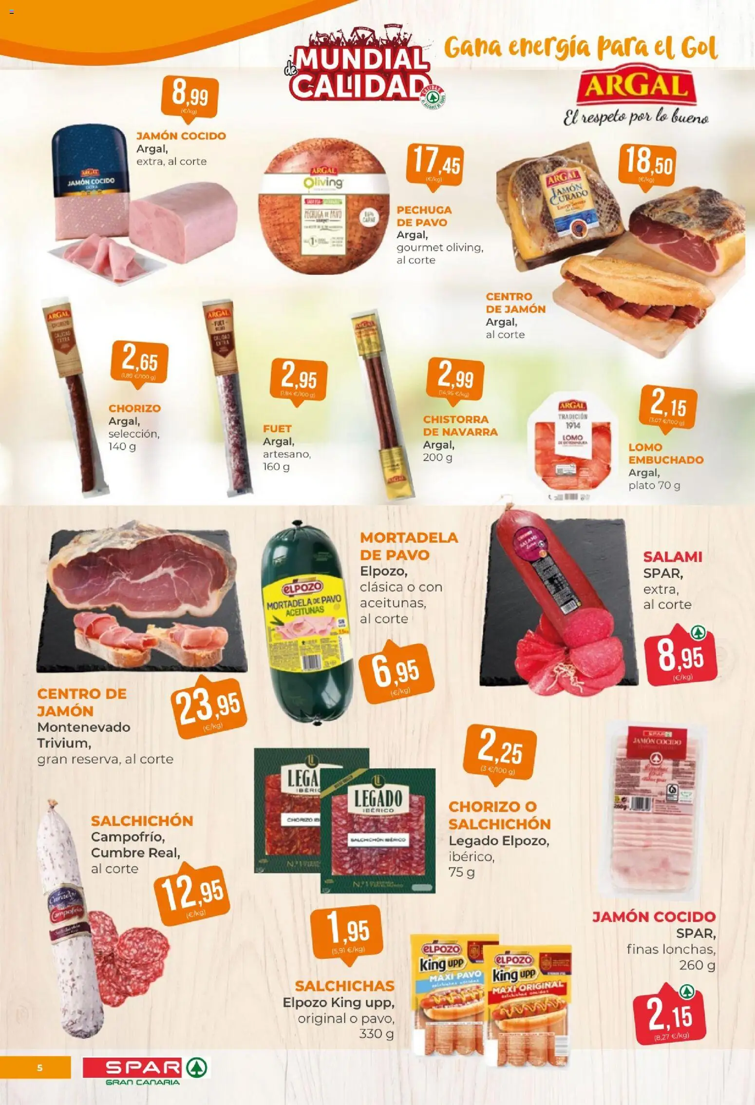Spar folleto │ válido desde el 12.06.2026 | Página: 5 | Productos: Jamón, Jamón cocido, Salami, Mortadela
