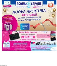 Anteprima del volantino Acqua e Sapone volantino Patti valido a partire dal 07.05.2026