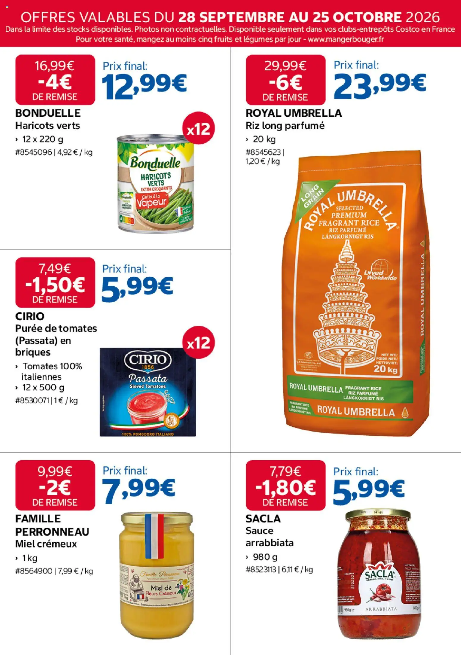 {H1} | Page: 13 | Produits: Poids, Fleurs, Haricots verts, Fruits