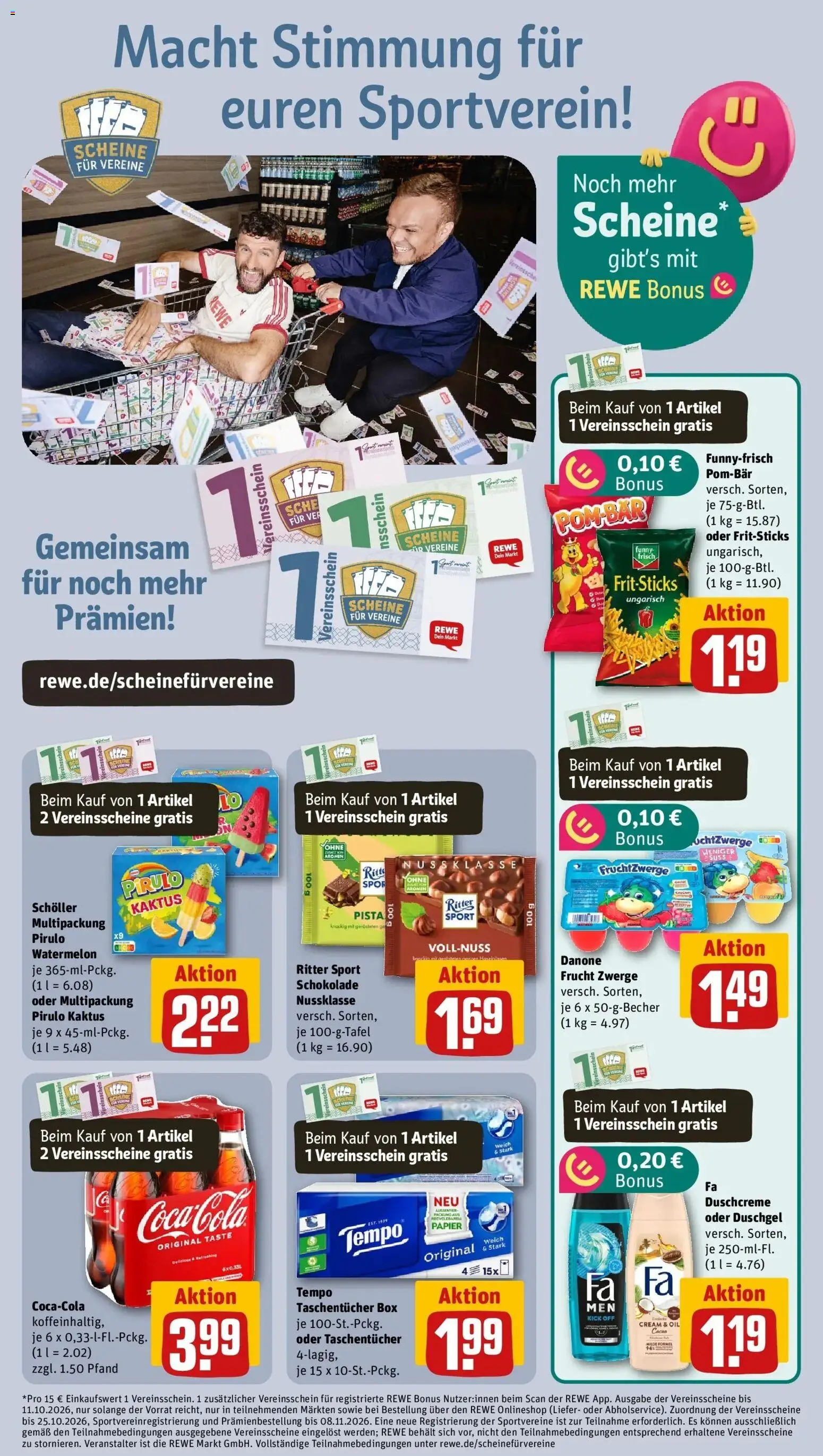 REWE Prospekt ab 07.09.2026 zum Blättern » Angebote | Seite: 15 | Produkte: Fruchtzwerge, Ritter sport, Duschgel, Duschcreme