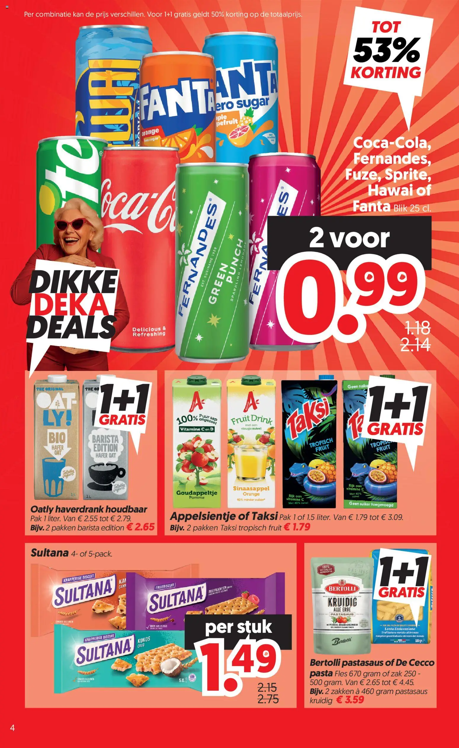 {H1} | Pagina: 4 | Producten: Suiker, Pasta, Fanta, Bosvruchten