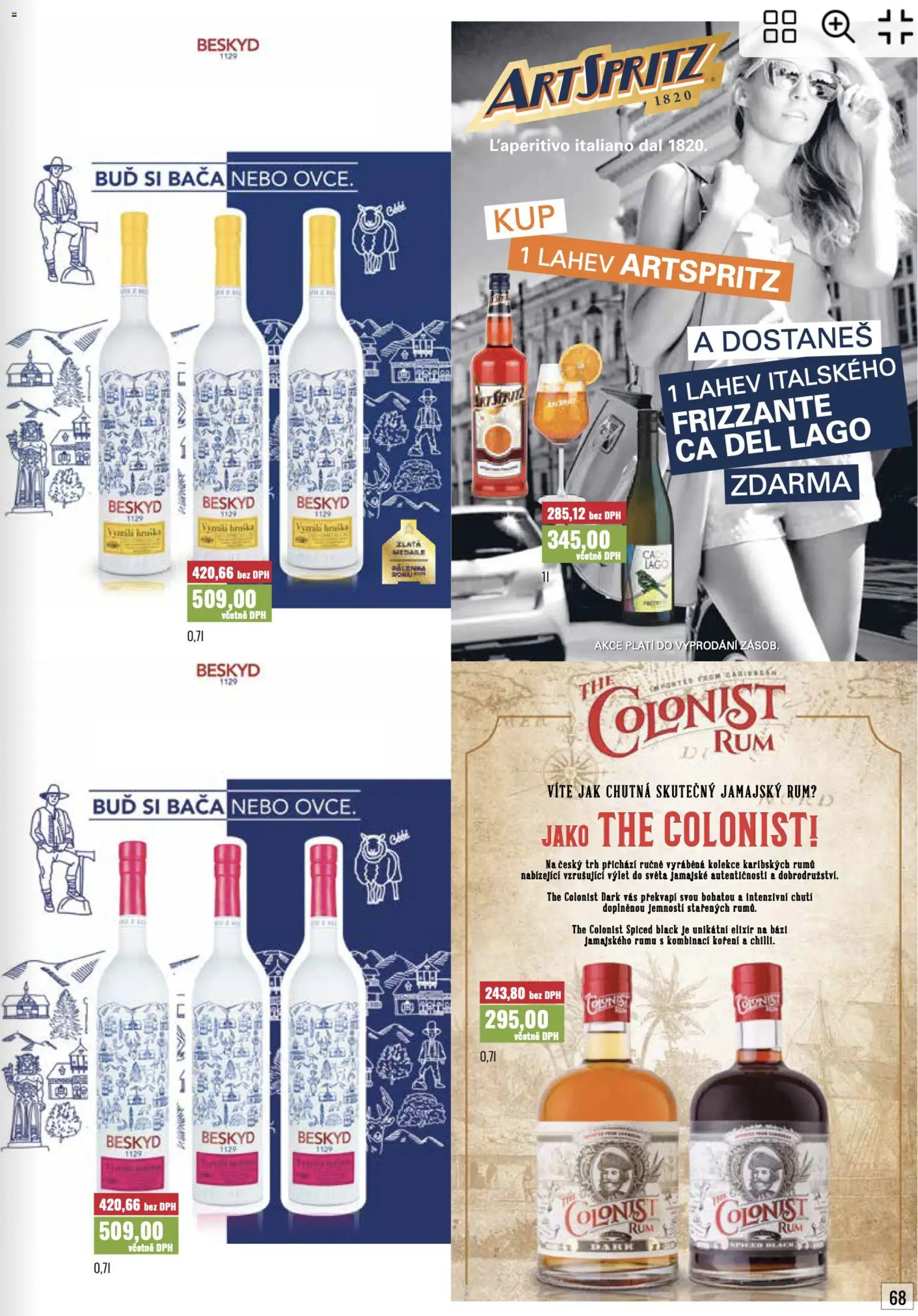 Ratio leták od 01.10.2026 | Strana: 68 | Produkty: Rum, Frizzante, Koření, Láhev
