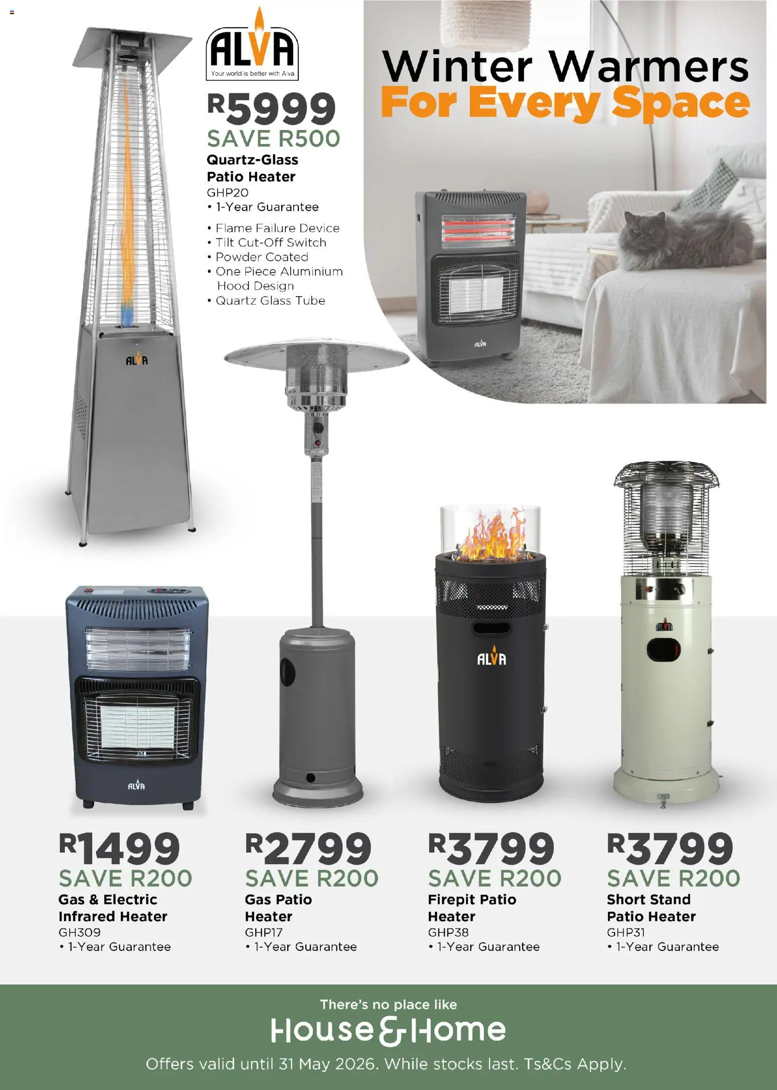 New House and Home catalogue – valid from 11.05.2026 | Page: 1 | Products: Hood, Powder, Switch, Heater