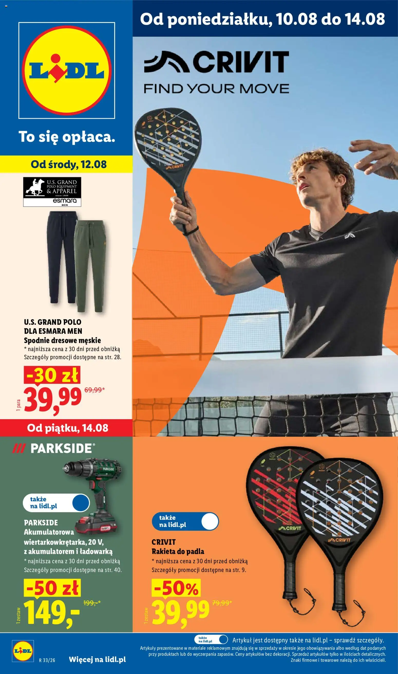 Lidl Polsko katalog od 10.08.2026 | Strana: 1 | Produkty: Parkside