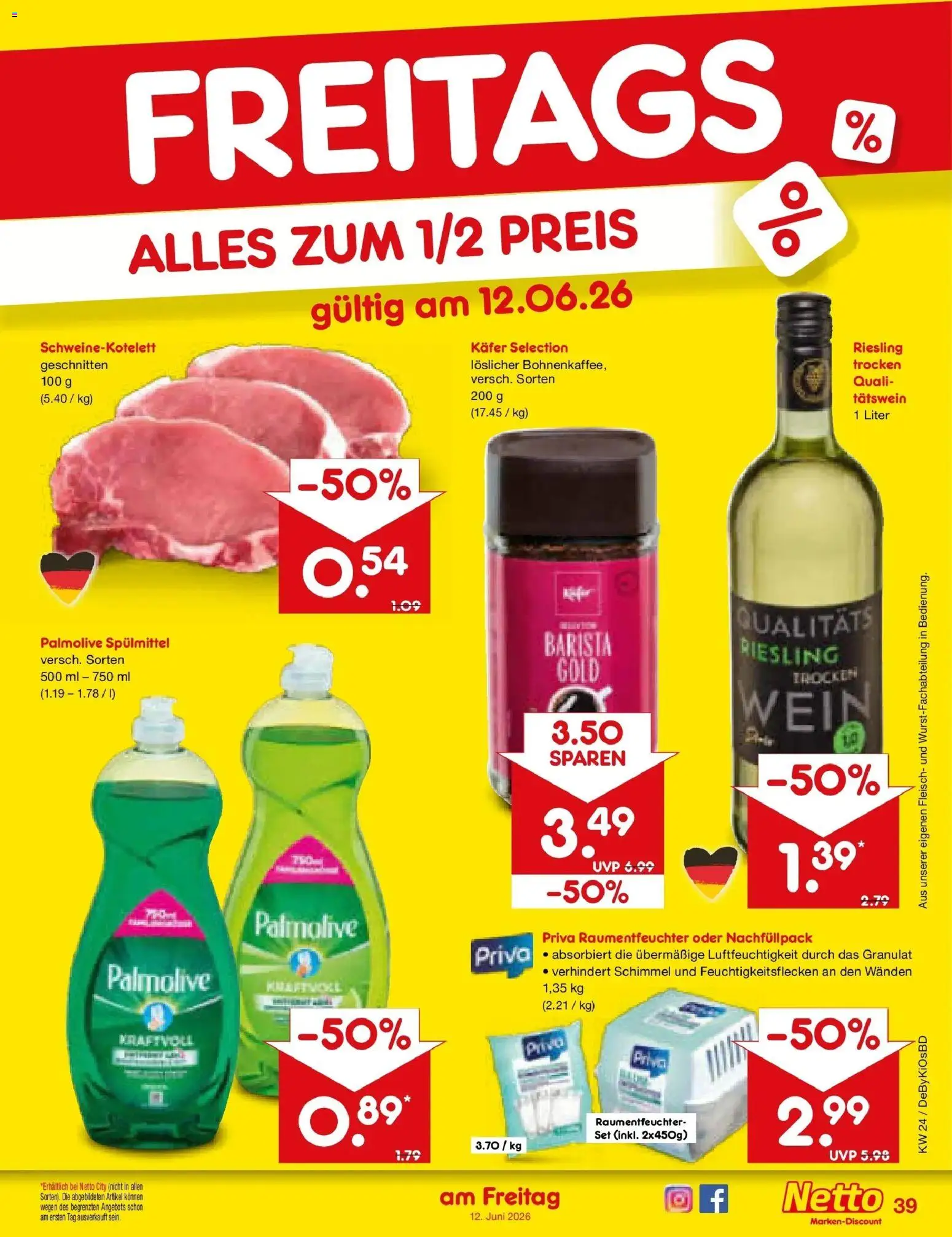 Netto Marken-Discount Prospekt Buttenwiesen – gültig ab 08.06.2026 | Seite: 57 | Produkte: Wein, Fleisch