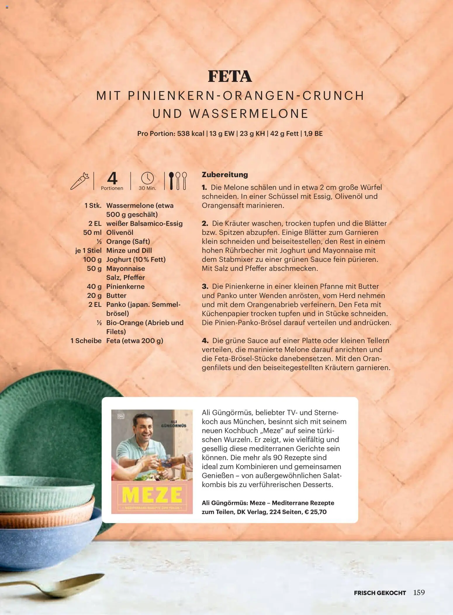 Billa Frisch Gekocht gültig ab 01.05.2026 | Seite: 159 | Produkte: Salat, Mayonnaise, Salz, Wassermelone