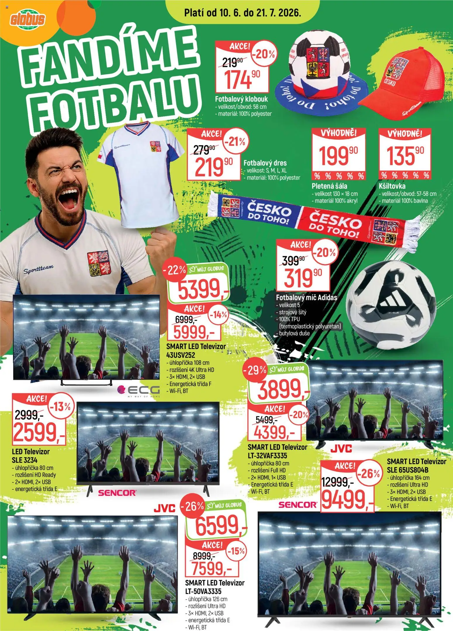 Globus leták - Fandíme fotbalu od 10.06.2026 catalogue cover