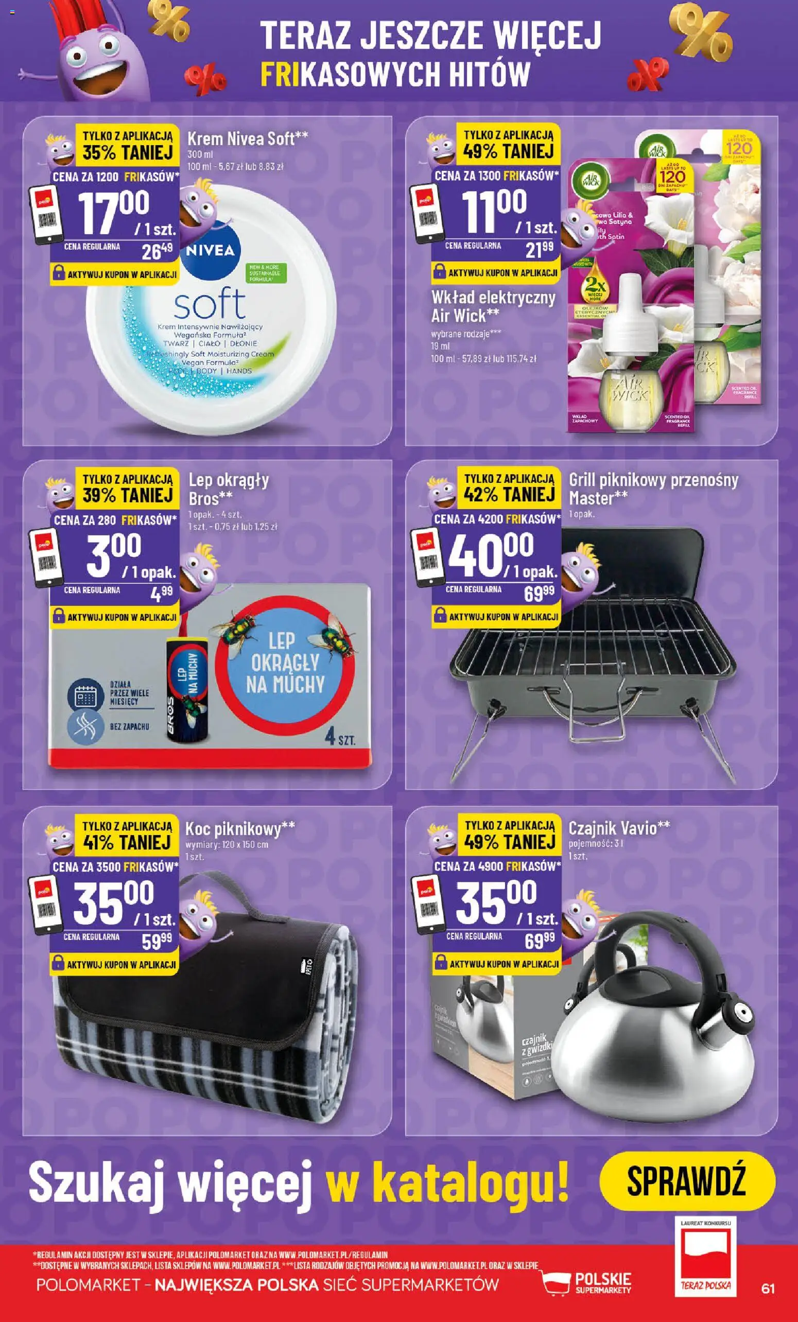 POLOmarket gazetka od 13.05.2026 | Strona: 61 | Produkty: Grill, Czajnik, Koc, Body