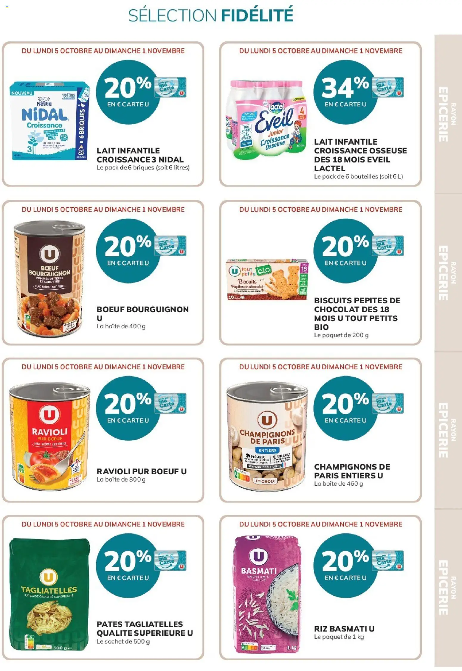 {H1} | Page: 31 | Produits: Champignons, Lait infantile, Ravioli, Pommes de terre