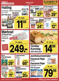 Abc Lavpris - Tilbudsavis uge 21 gyldig fra 20.05.2026 | Side: 8 | Produkter: Pizza, Jordbær, Is, Rejer