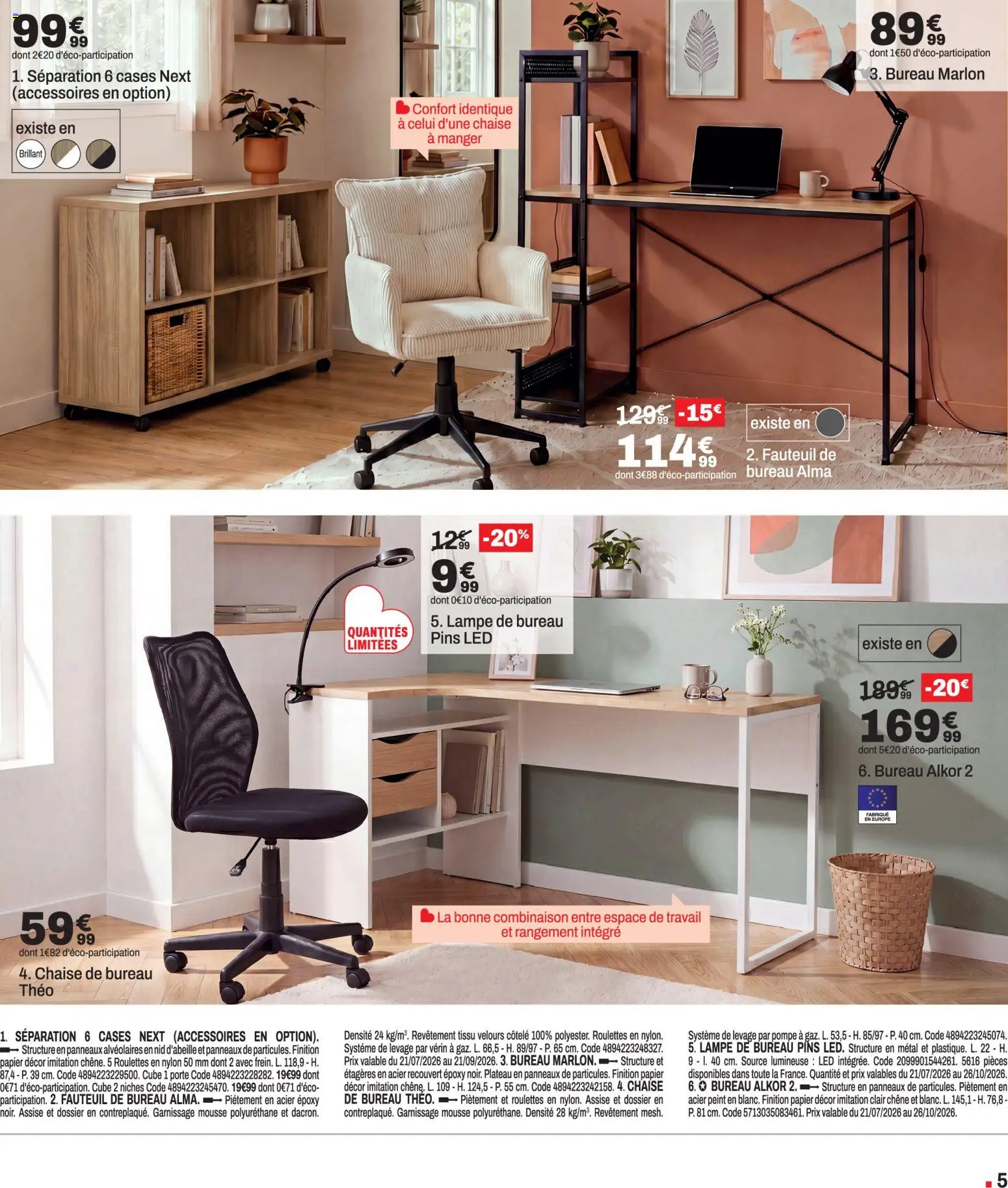 {H1} | Page: 5 | Produits: Bureau, Mousse, Lampe, Lampe de bureau