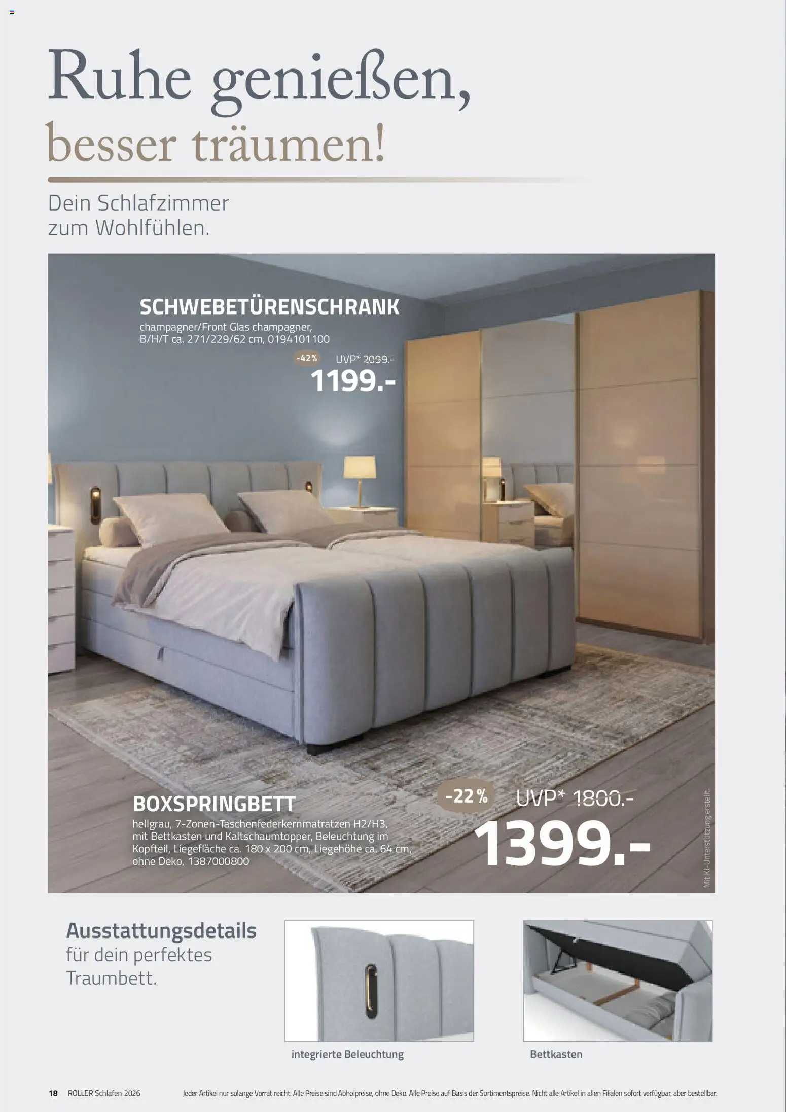 Roller Schlafprospekt 2026 – gültig ab 30.08.2026 | Seite: 18
