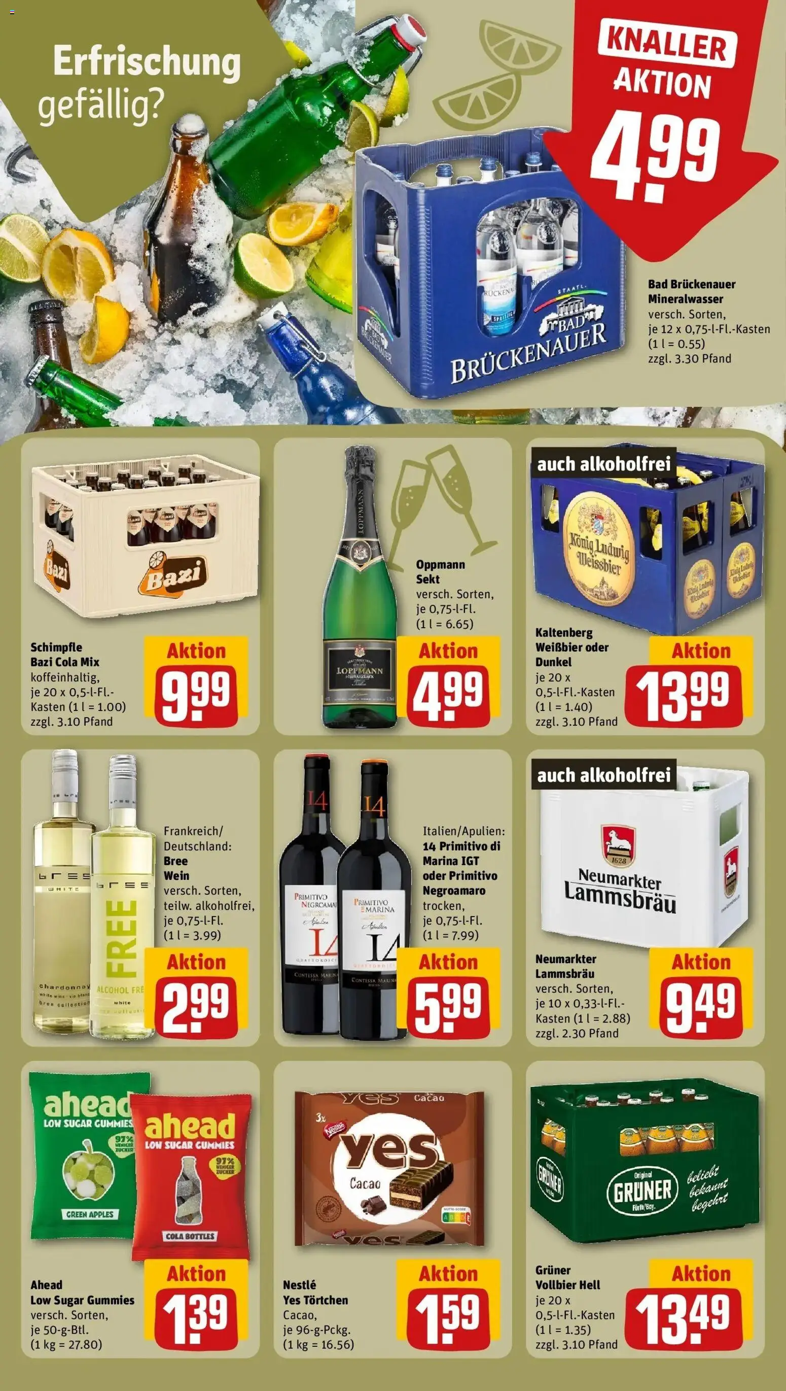 REWE Prospekt ab 28.09.2026 zum Blättern » Angebote | Seite: 25 | Produkte: Weißbier, Bree, Zucker, Wein