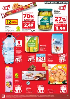 Pogląd oferty "Ciasto francuskie, Ciasto francuskie 275 g opakowanie" - ważna od 27.08.2026 | Strona: 45