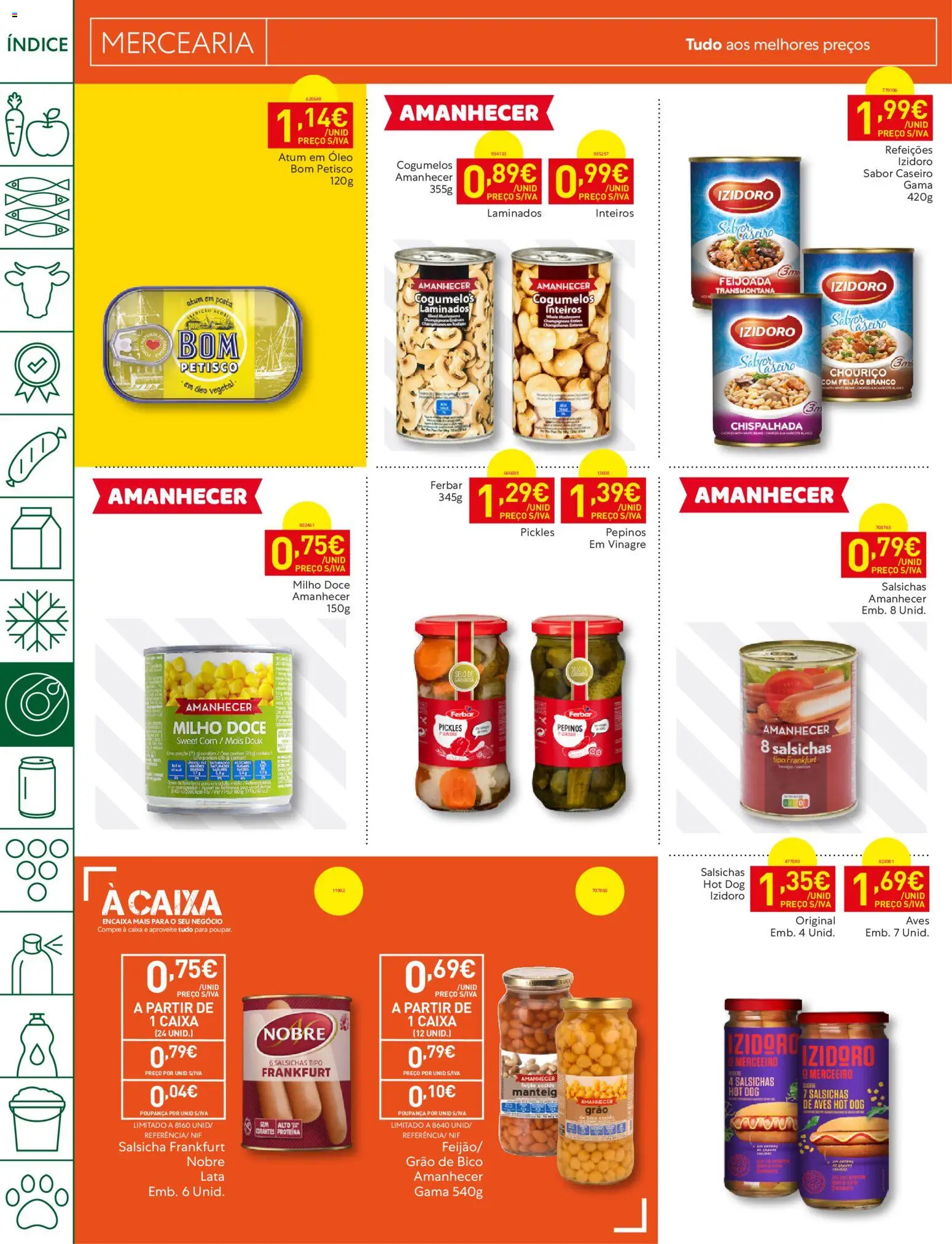 Recheio folheto Madeira │ válido de 23/06/2026 | Página: 18 | Produtos: Atum, Óleo, Chouriço, Milho