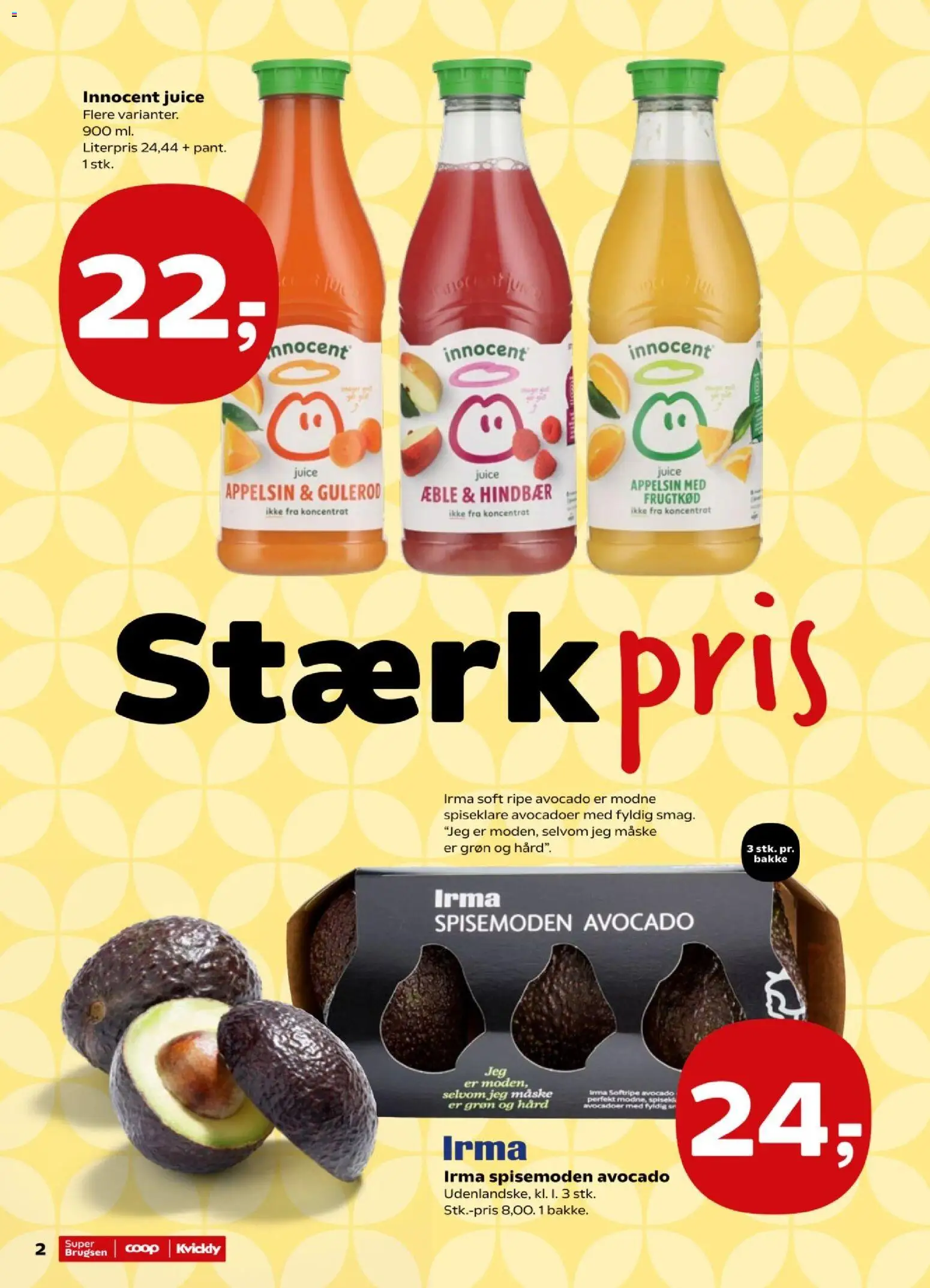 Kvickly tilbudsavis – gyldig fra 09/10/2026 | Side: 2 | Produkter: Maske, Juice, Avocado, Gulerod