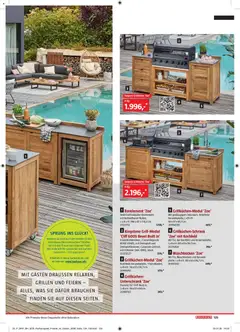 Bauhaus Freizeit im Garten ab 01.05.2026 gültig | Seite: 125 | Produkte: Kochfeld, Waschbecken
