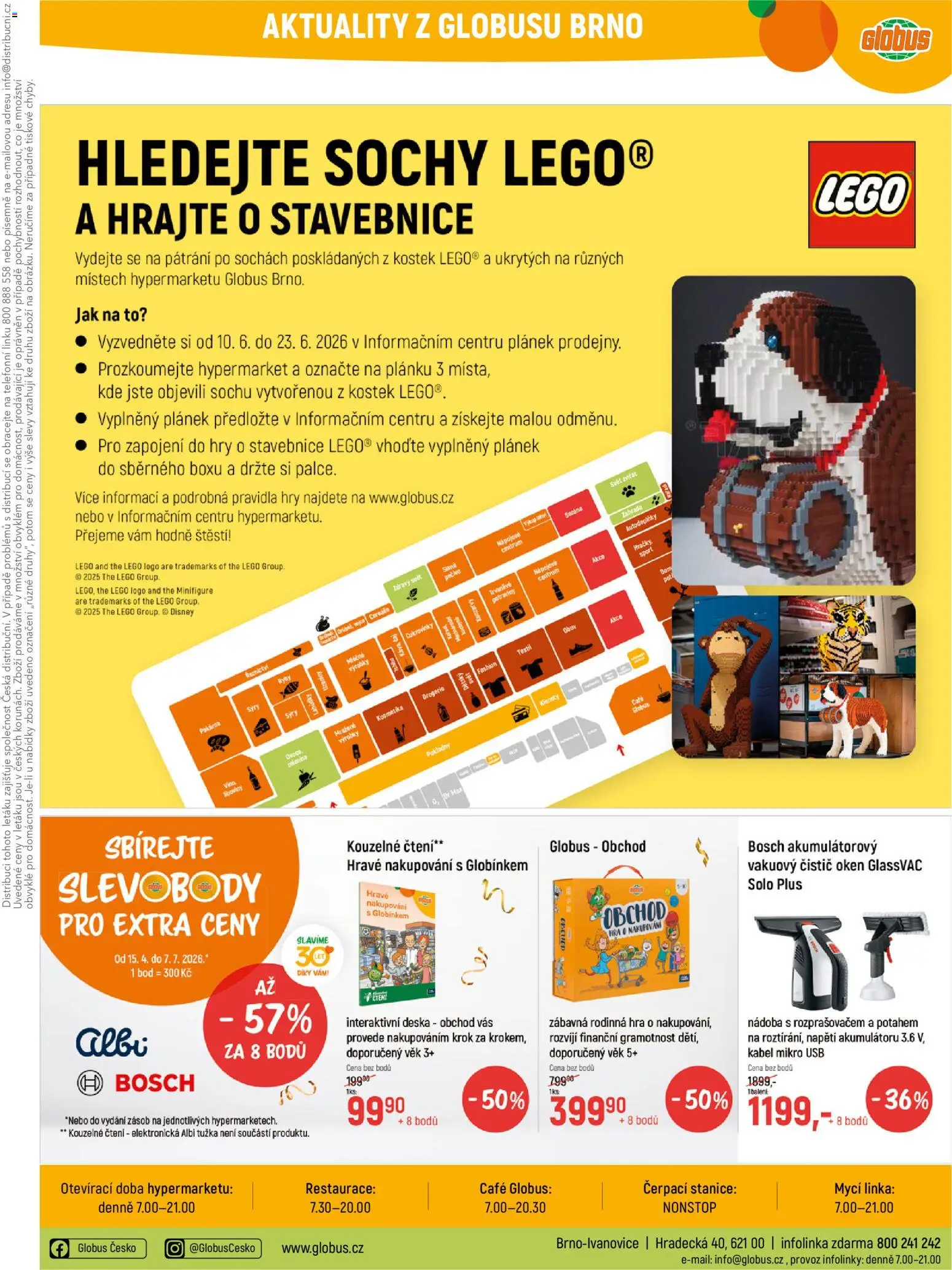 Globus leták - Brno od 10.06.2026 | Strana: 47 | Produkty: Stavebnice, Ryby, USB, Drogerie