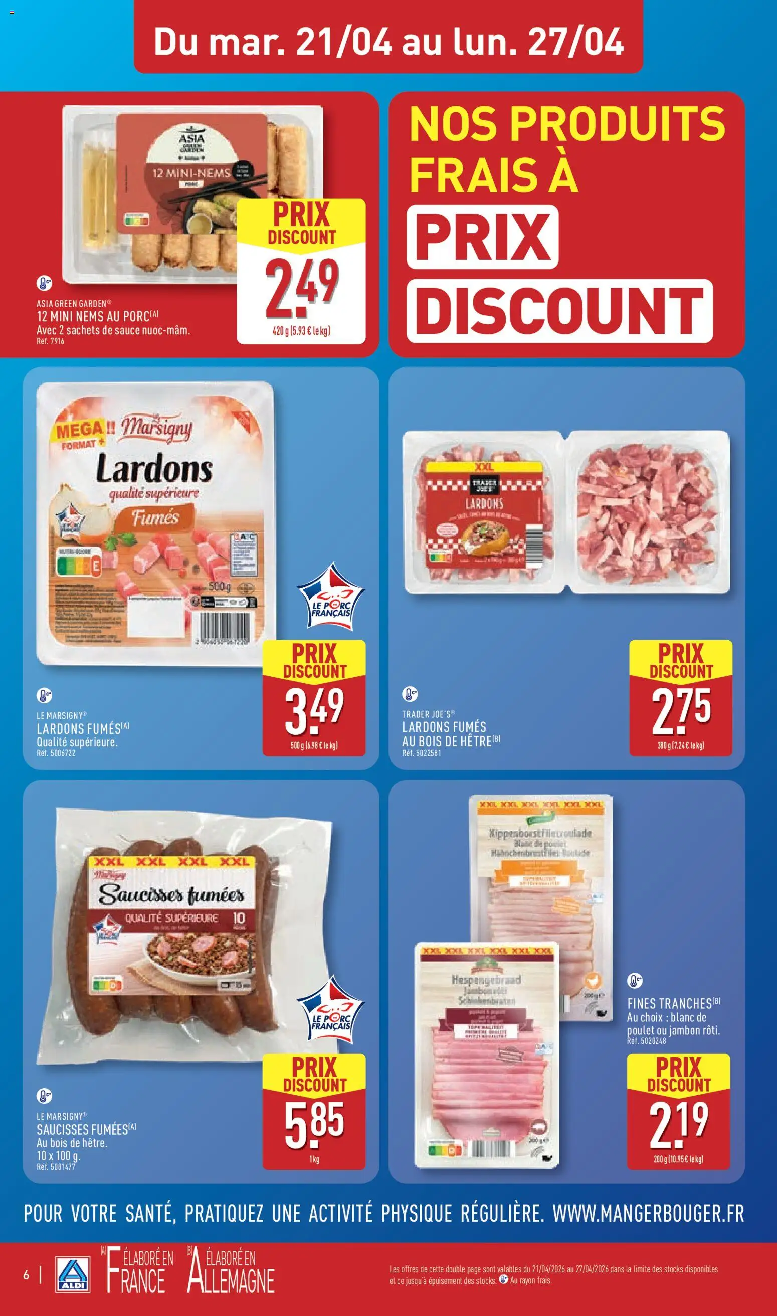 {H1} | Page: 8 | Produits: Lardons, Jambon, Porc