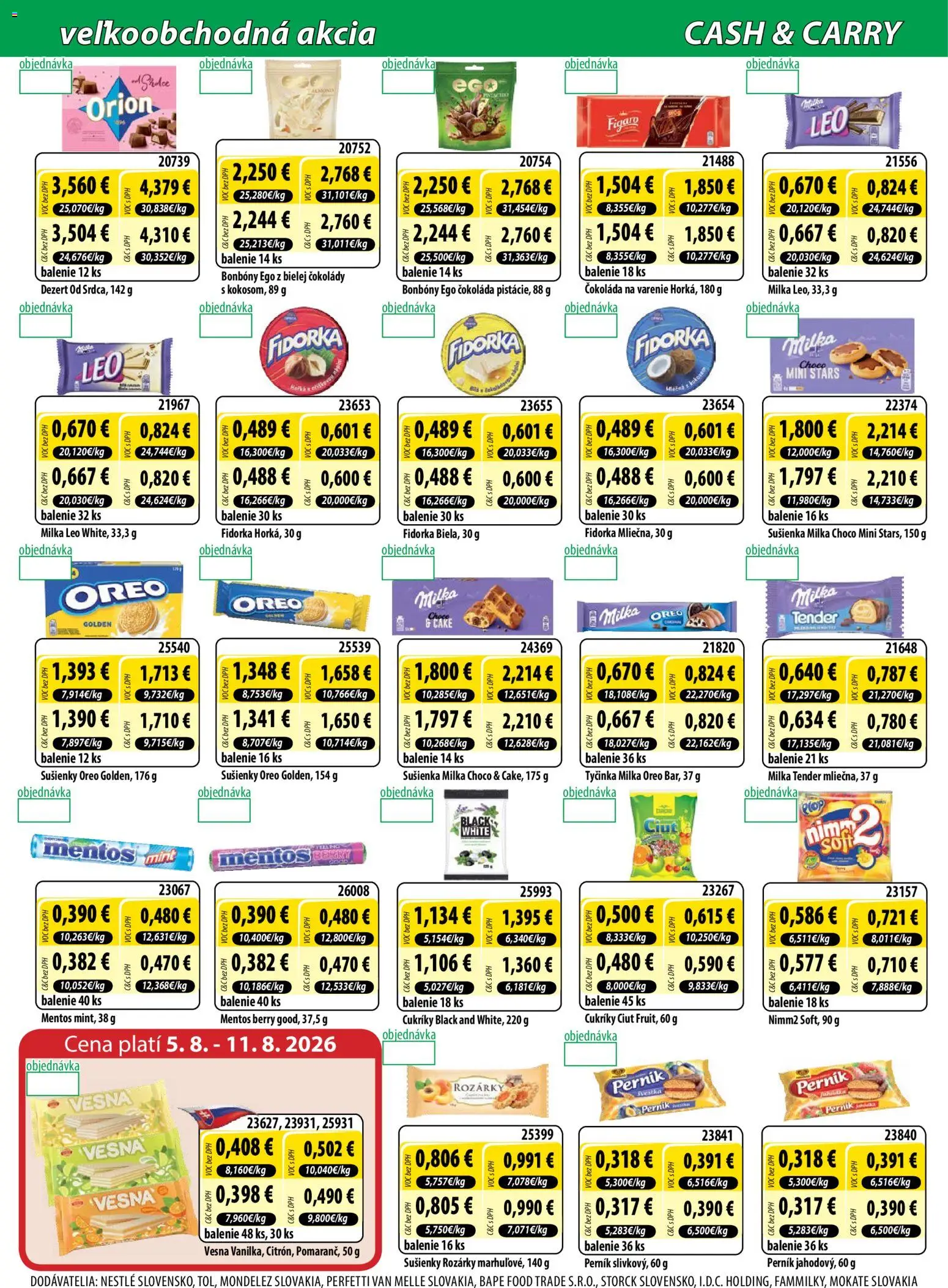 Nové Milk Agro akcie – leták je platný od 05.08.2026 | Strana: 4 | Produkty: Čokoláda, Cukríky, Milka