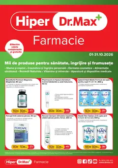 Ofertele Dr.Max valabile de la 01.10.2026