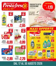 Anteprima del volantino Presto Fresco volantino valido a partire dal 17/08/2026