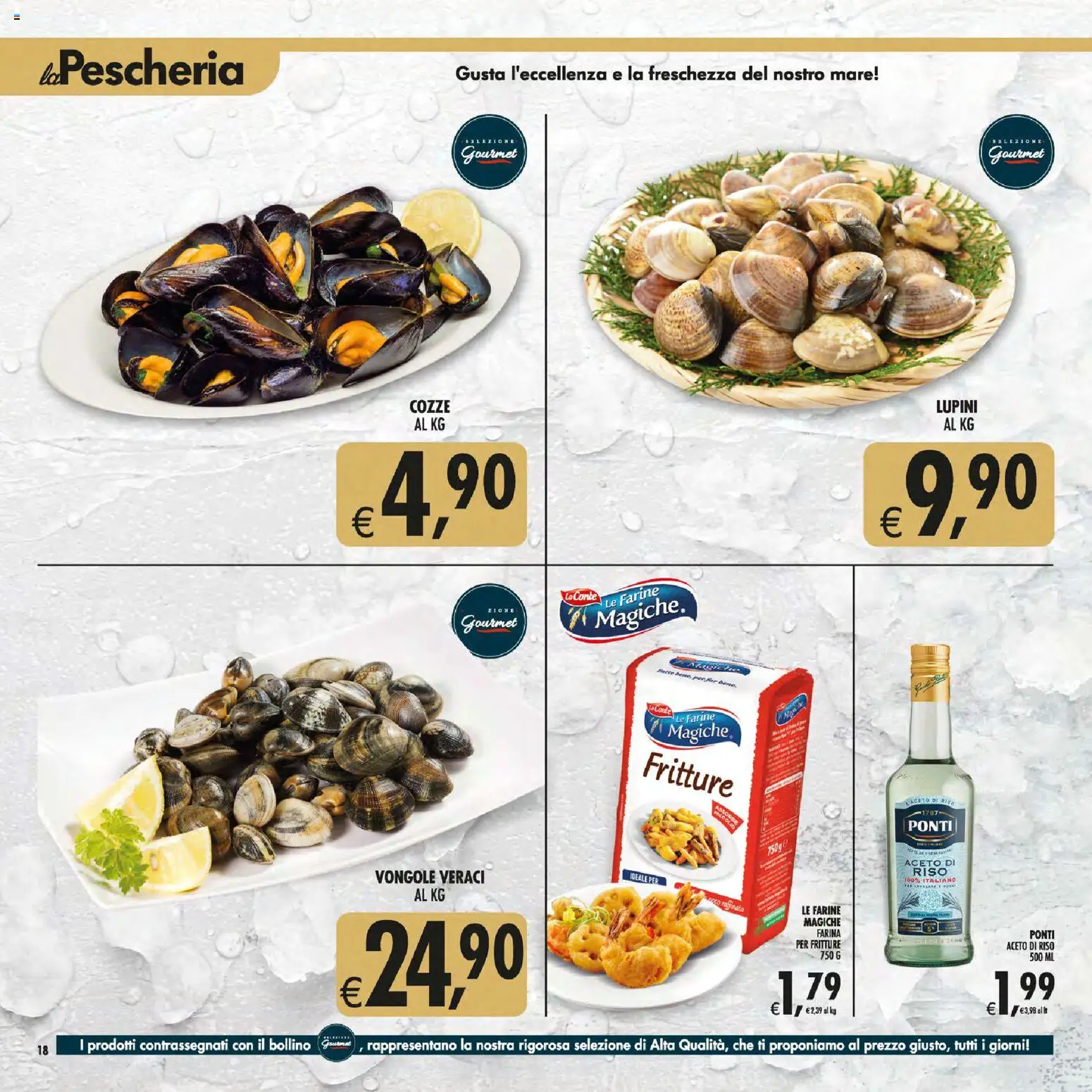 Volantino Decò del 21/07/2026 | Pagina: 18 | Prodotti: Lupini, Riso, Cozze, Farina
