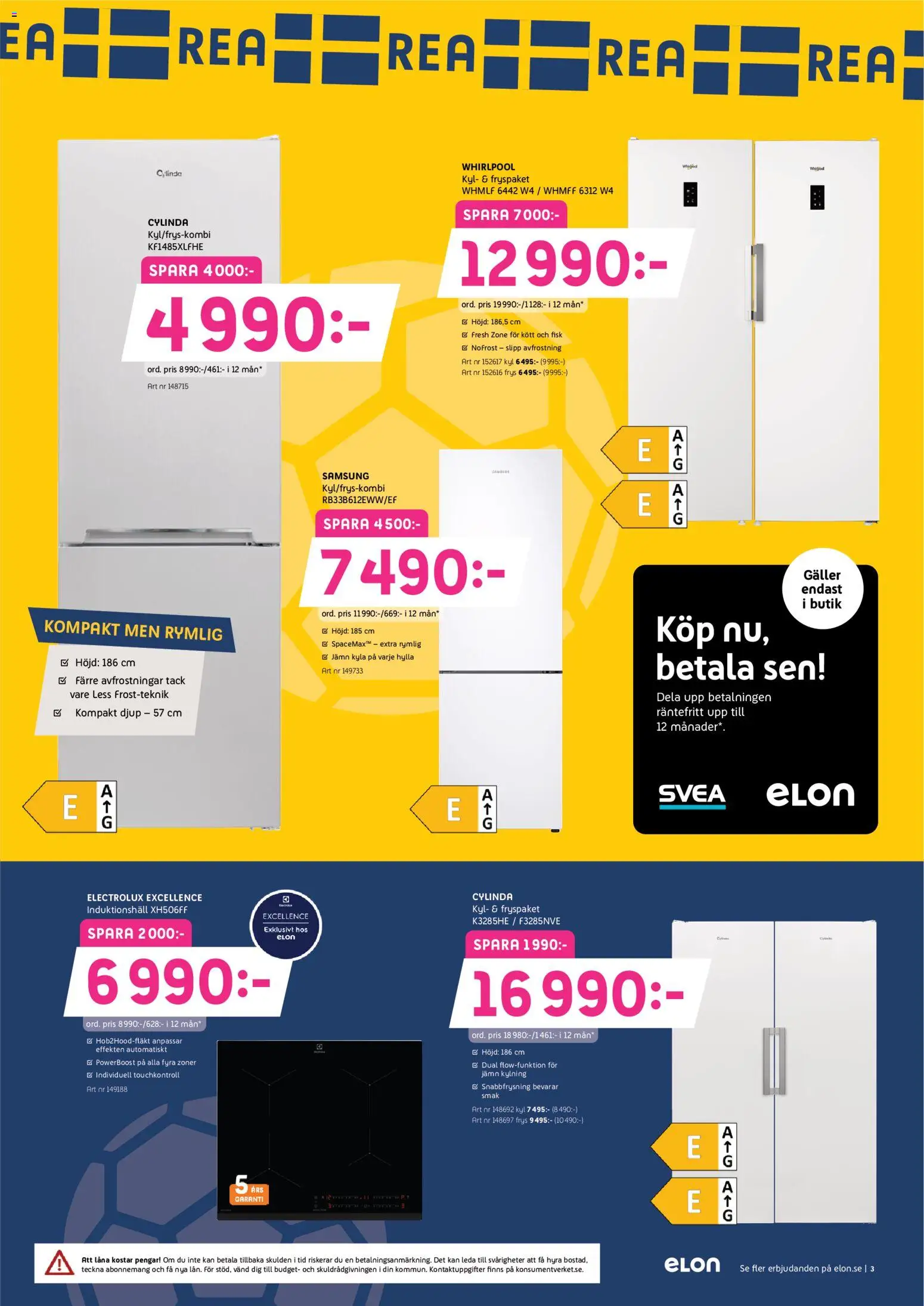 Elon reklamblad aktuell från 22/06/2026 | Sida: 3 | Produkter: Galler, Hylla, Frys