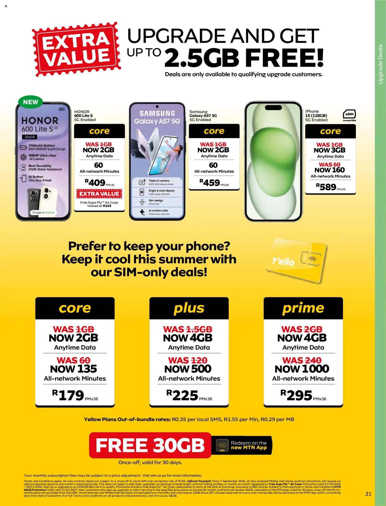 New MTN catalogue – valid from 07/10/2026 | Page: 21 | Products: Sim, Phone, Battery, Water