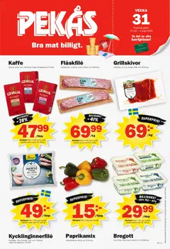 Pekås erbjudanden - Förhandsvisning av reklamblad från butik Pekås aktuell från 27/07/2026