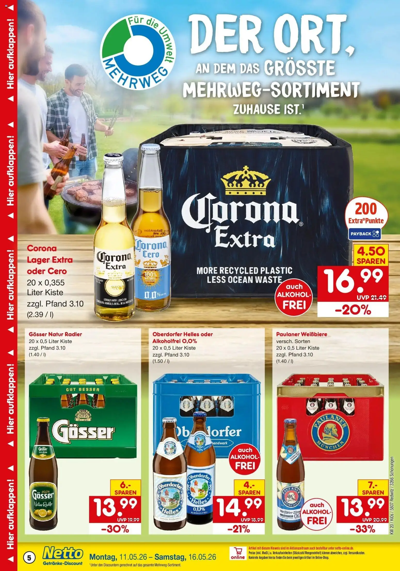 Netto Marken-Discount Prospekt Redwitz	 – gültig ab 10.05.2026 | Seite: 5 | Produkte: Radler, Paulaner
