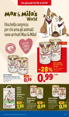 Anteprima del volantino MILA'S WORLD Paté per gatti adulti, Con pollo e tacchino o con manzo e verdure 405 g confezione valido a partire dal 15/10/2026 | Pagina: 30