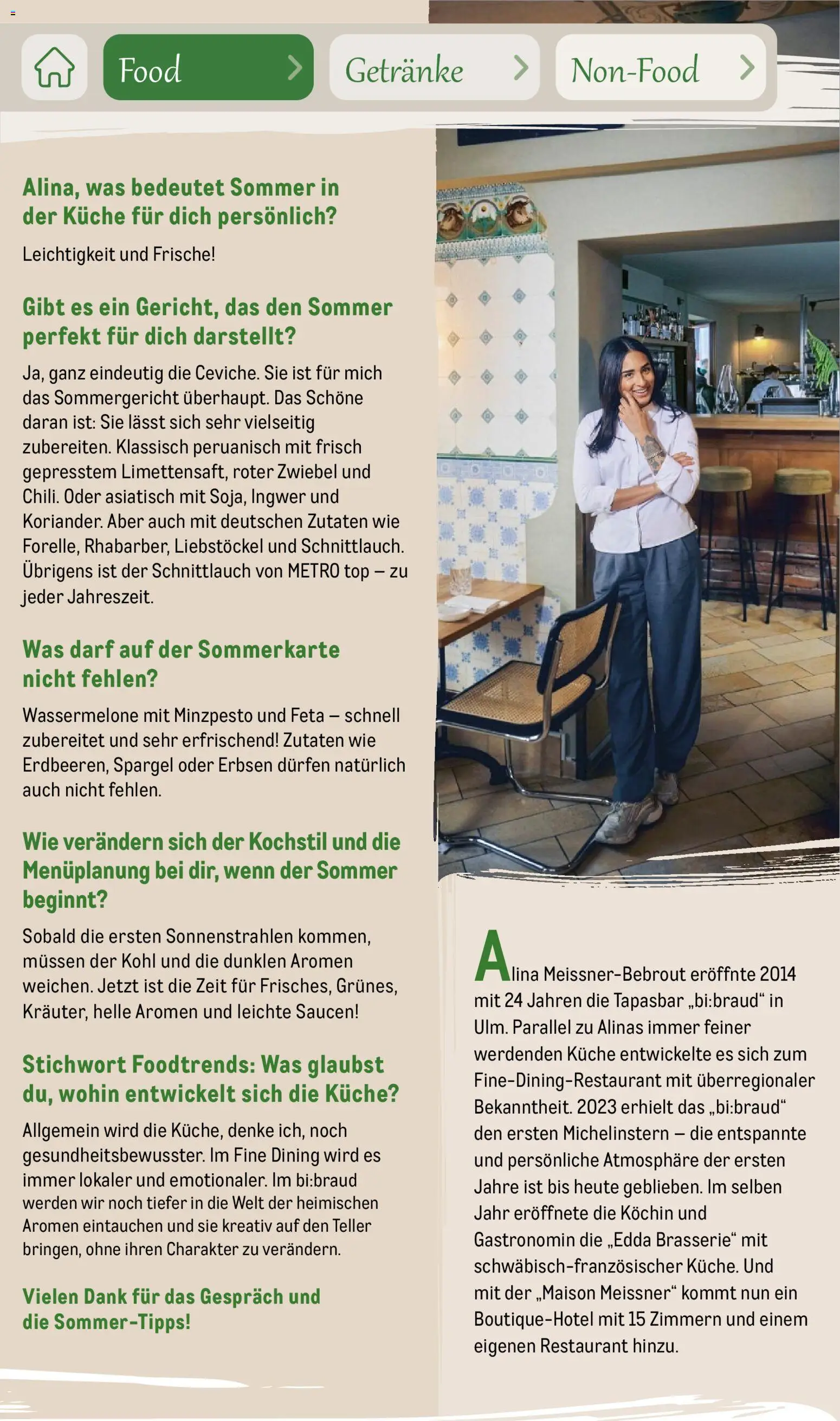 Metro Saisonkatalog Outdoor Dining – gültig ab 01.06.2026 | Seite: 19 | Produkte: Top, Spargel, Wassermelone, Erbsen