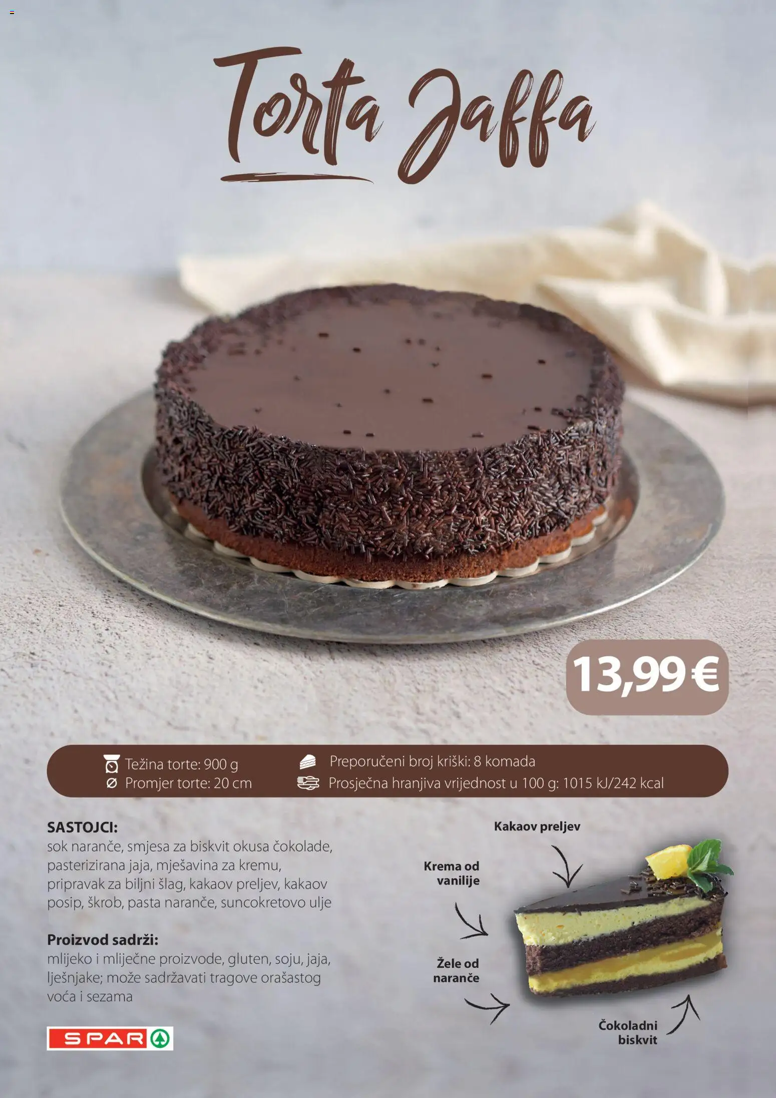 Spar katalog | vrijedi od 05.06.2026 | Stranica: 11 | Proizvodi: Suncokretovo ulje, Ulje, Pasta, Torta