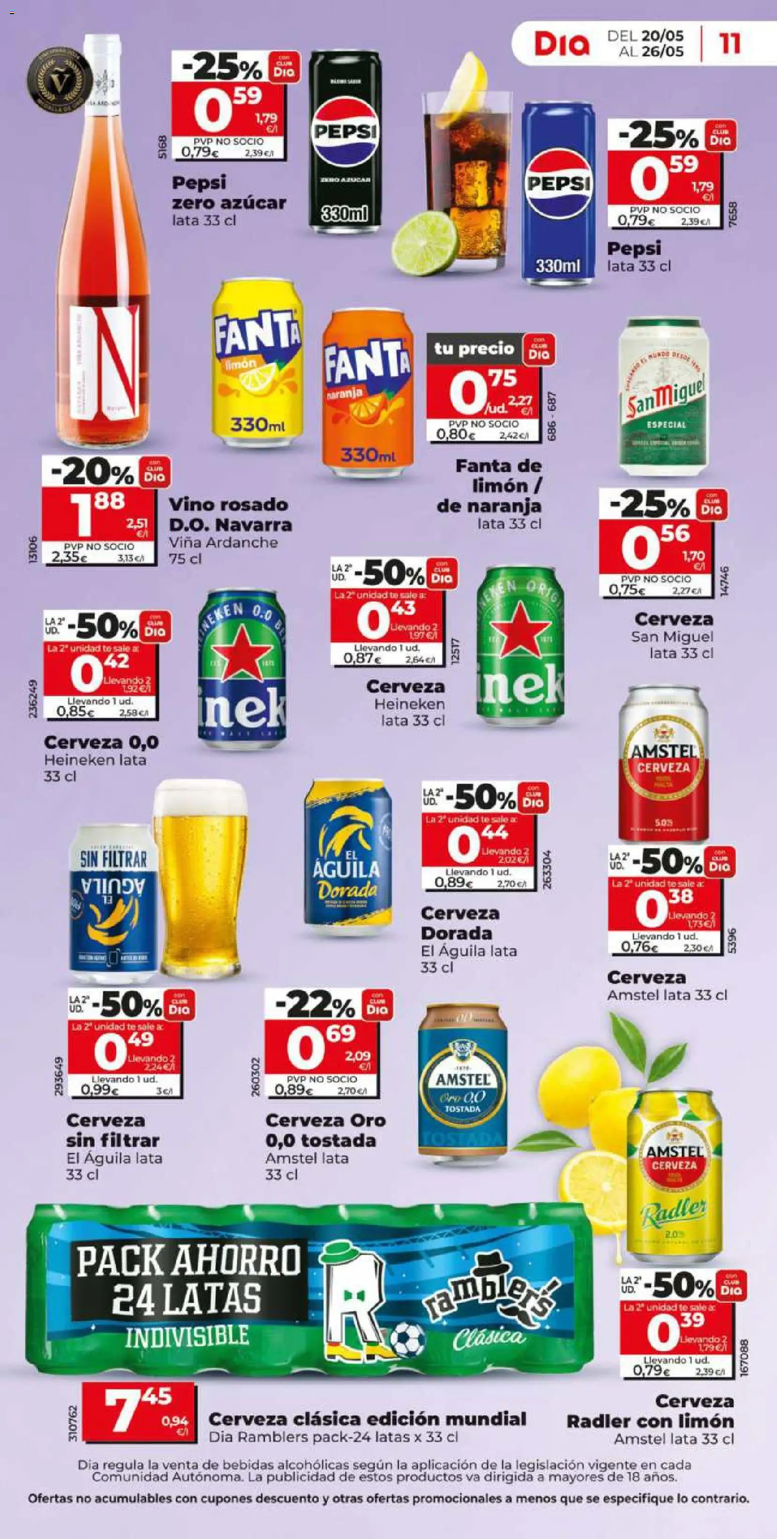 Dia - folleto Market │ válido desde el 20.05.2026 | Página: 11 | Productos: Vino rosado, Vino, Té, Σπανάκι