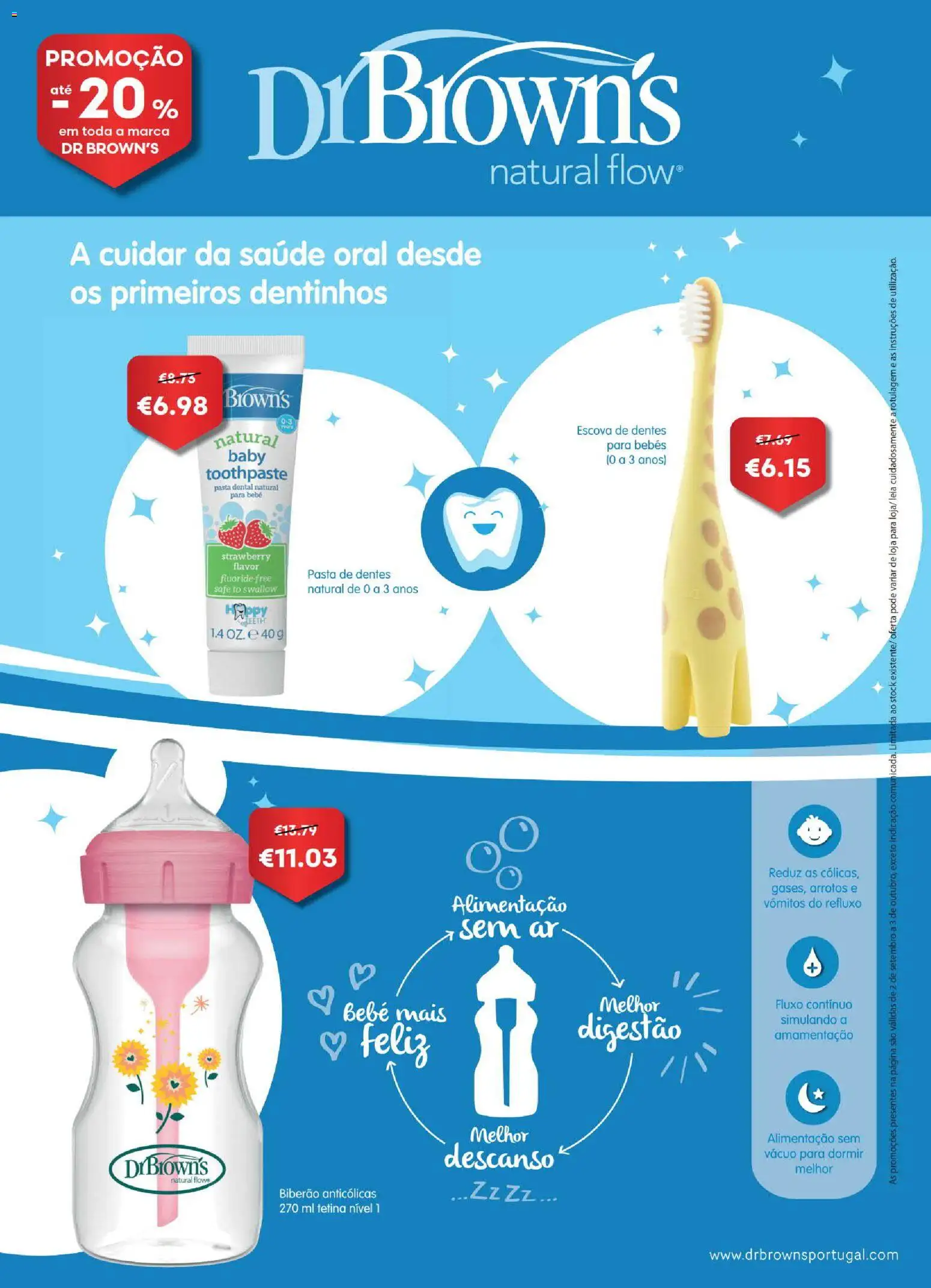 Auchan Revista Longevidade e Especial Bebe │ válido de 02/09/2026 | Página: 61 | Produtos: Biberão, Pasta de dentes, Escova de dentes