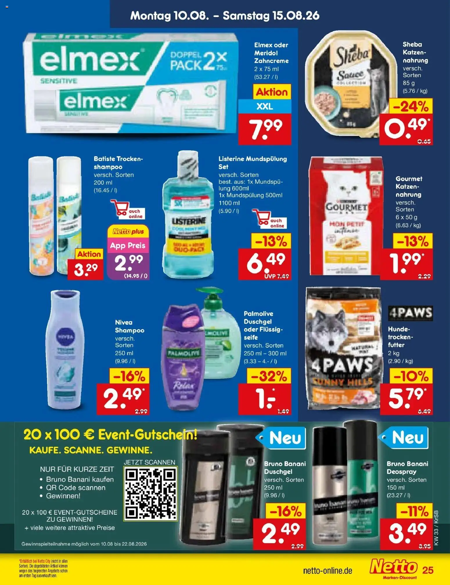 Netto Marken-Discount Prospekt Jüchen (ab 10.08.2026) » Angebote | Seite: 35 | Produkte: Sheba, Shampoo, Seife, Duschgel