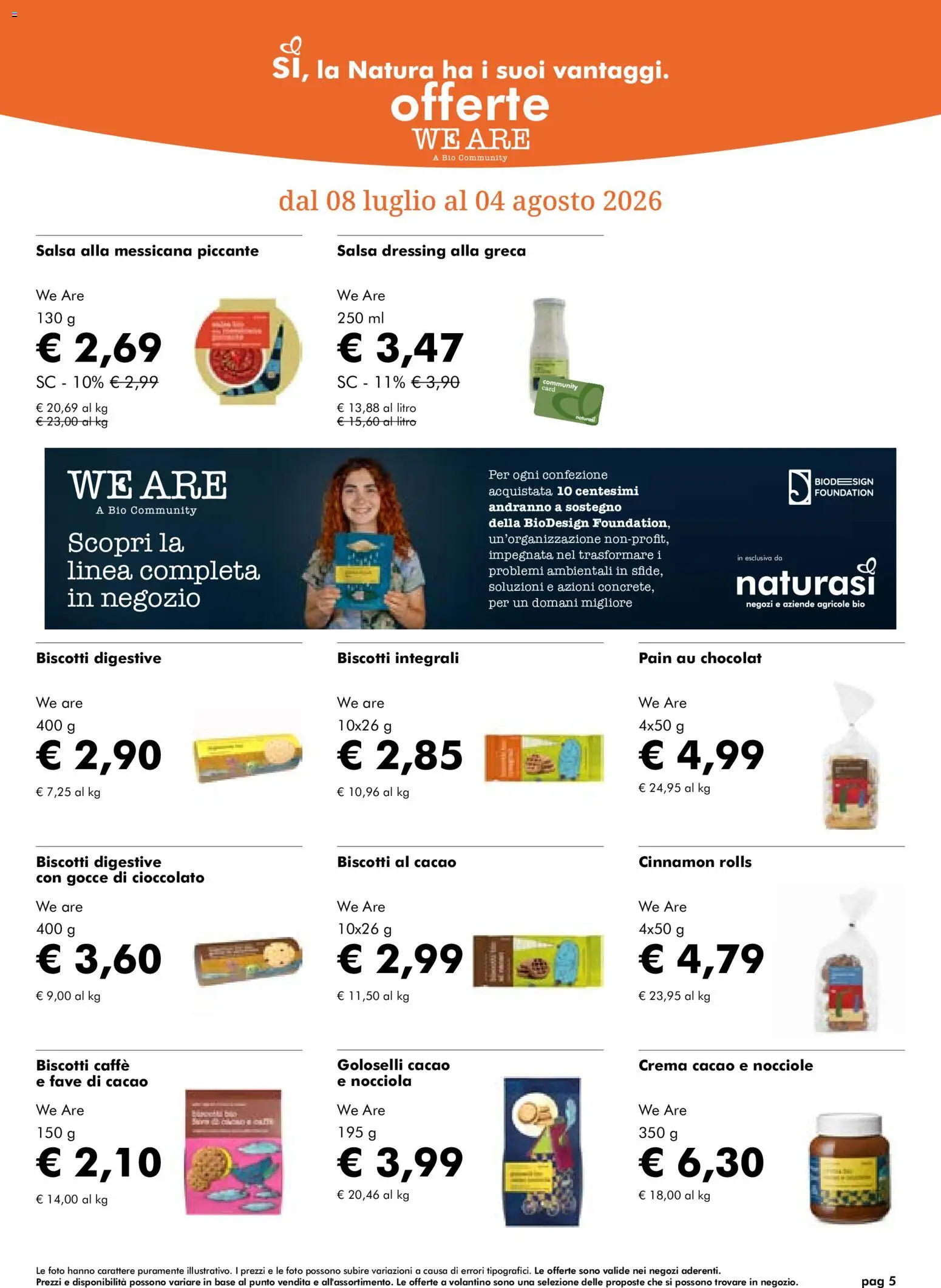Volantino Natura Sì del 08/07/2026 | Pagina: 5