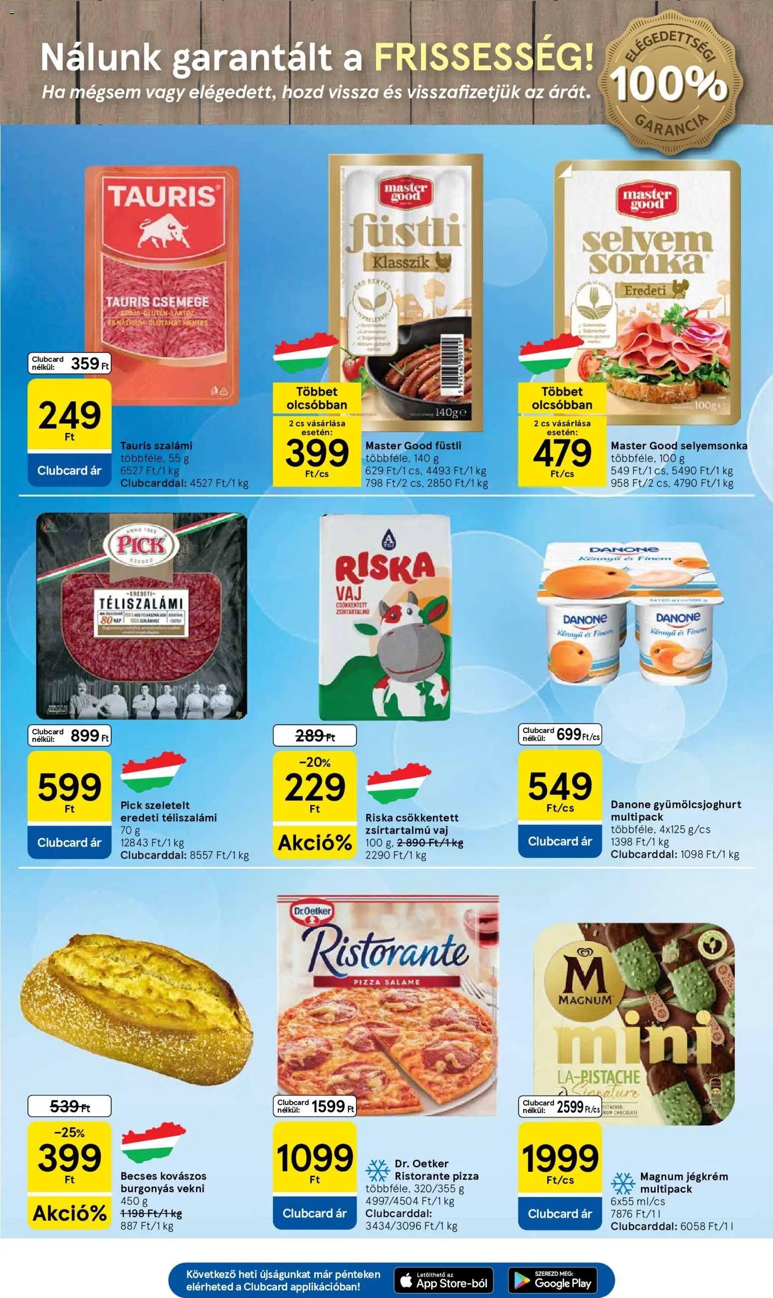Tesco akciós ujság - amely érvényes a következő dátumtól: 2026.08.27. | Oldal: 3 | Termékek: Magnum, Füstli, Jégkrém, Gyümölcsjoghurt