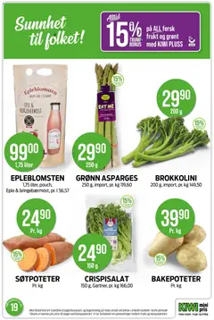 Forhåndsvisning av GRØNN ASPARGES, 250 g, import, pr. kg 119,60 gyldig fra 04.05.2026 | Side: 12