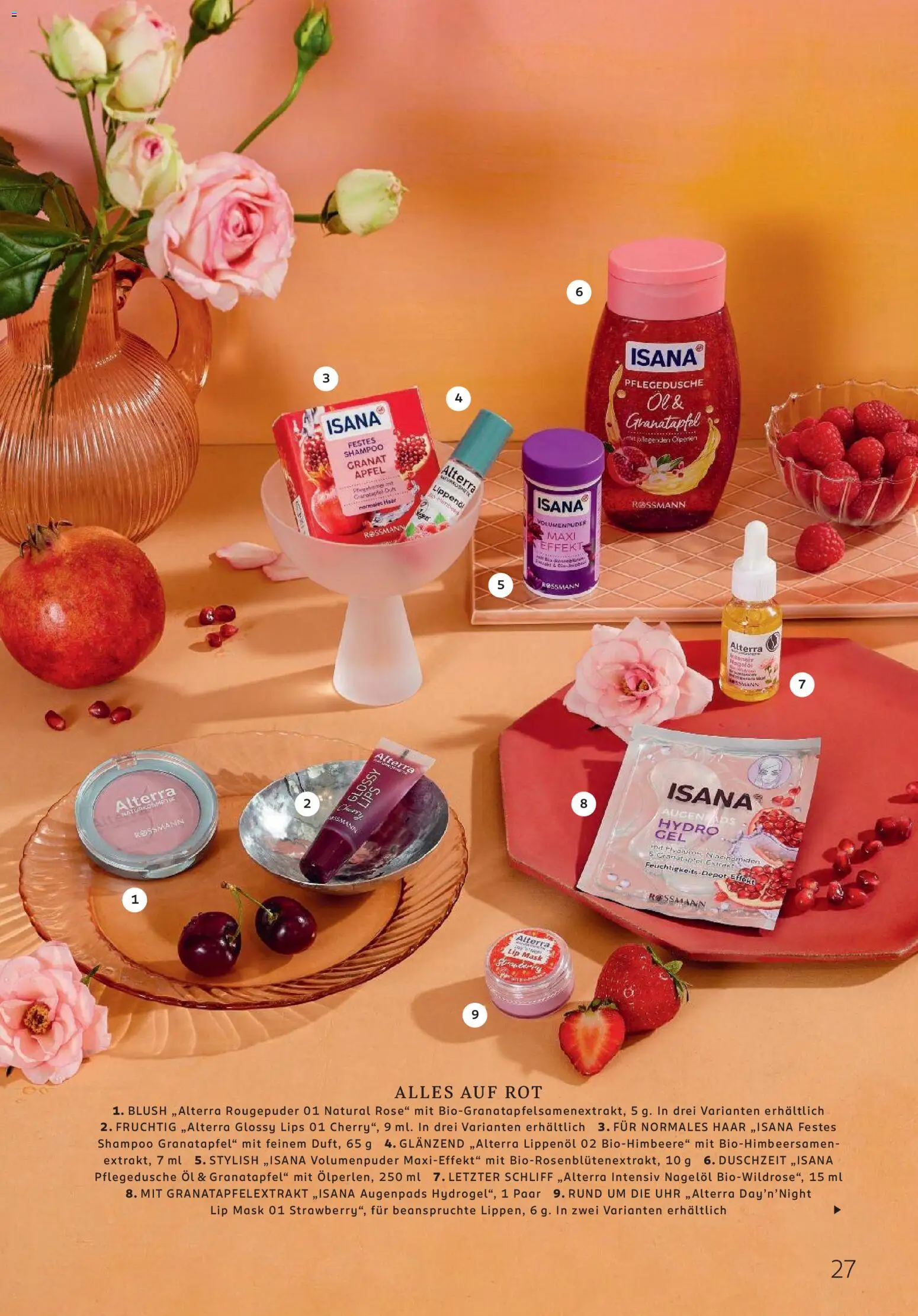 Rossmann Centaur – gültig ab 01.08.2026 | Seite: 27 | Produkte: Granatapfel, Äpfel, Shampoo, Uhr